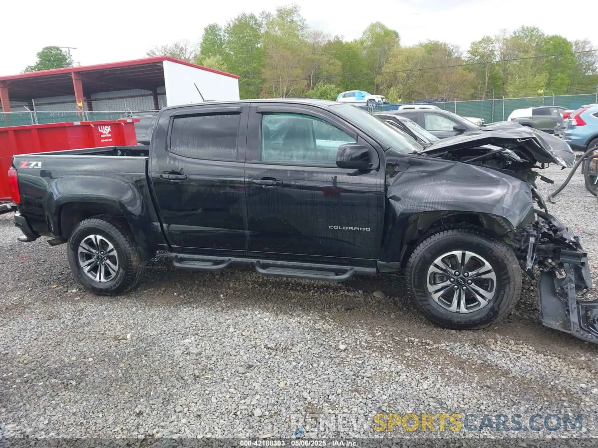 14 fotografías del automóvil dañado 1GCGTDEN6M1233477 CHEVROLET COLORADO 2021