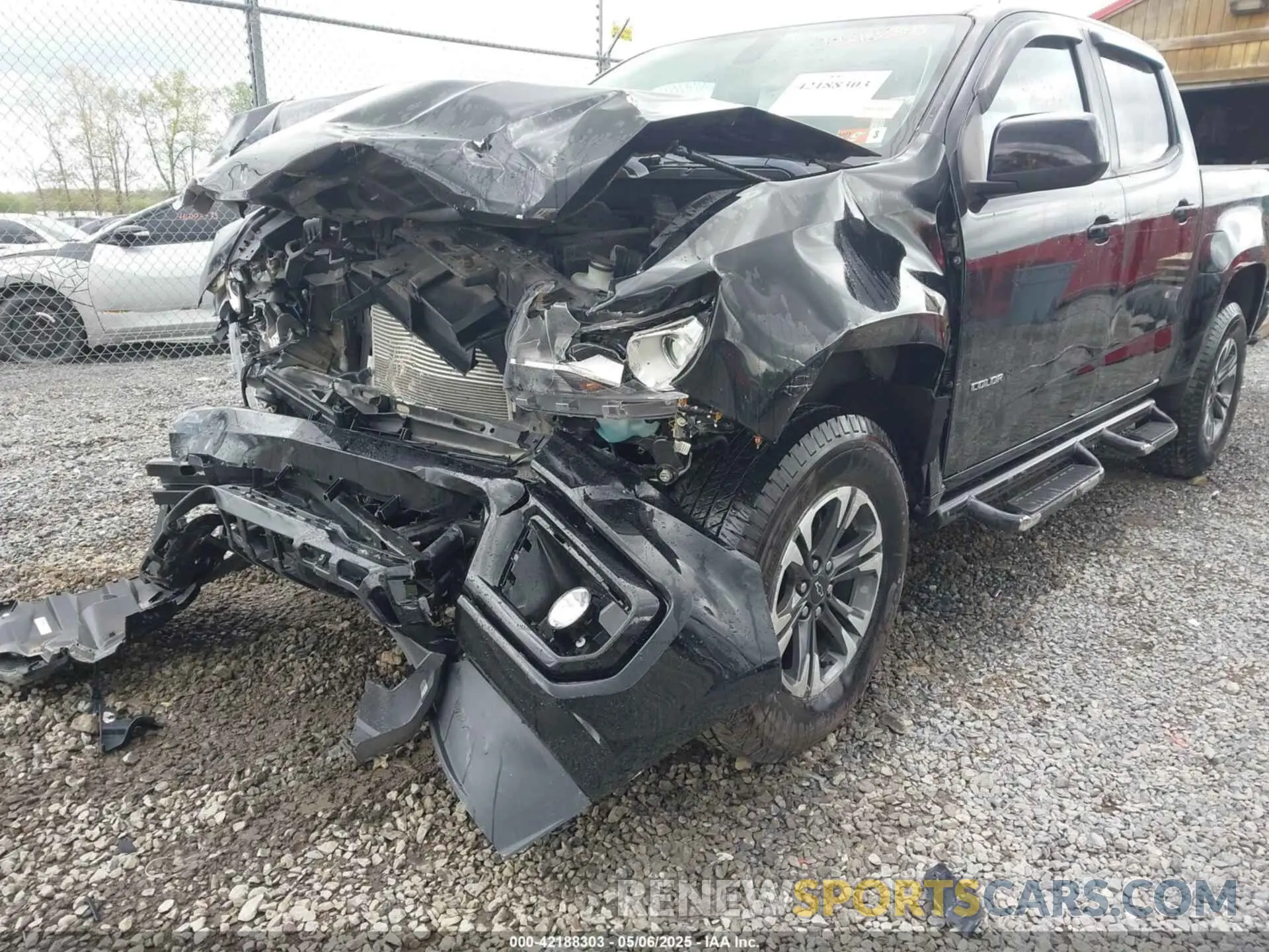 6 fotografías del automóvil dañado 1GCGTDEN6M1233477 CHEVROLET COLORADO 2021