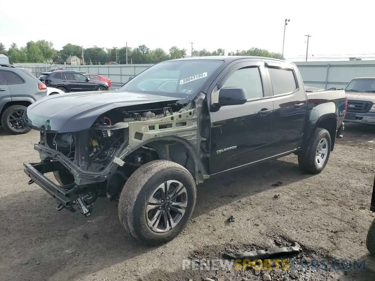 1 fotografías del automóvil dañado 1GCGTDEN7M1289699 CHEVROLET COLORADO 2021