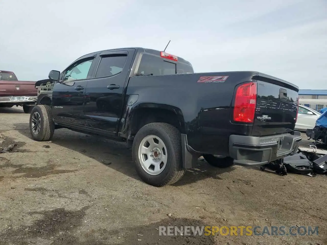 2 fotografías del automóvil dañado 1GCGTDEN7M1289699 CHEVROLET COLORADO 2021