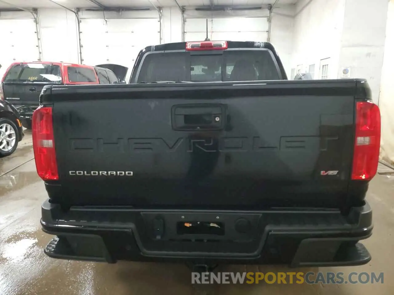6 fotografías del automóvil dañado 1GCGTDEN8M1158037 CHEVROLET COLORADO 2021