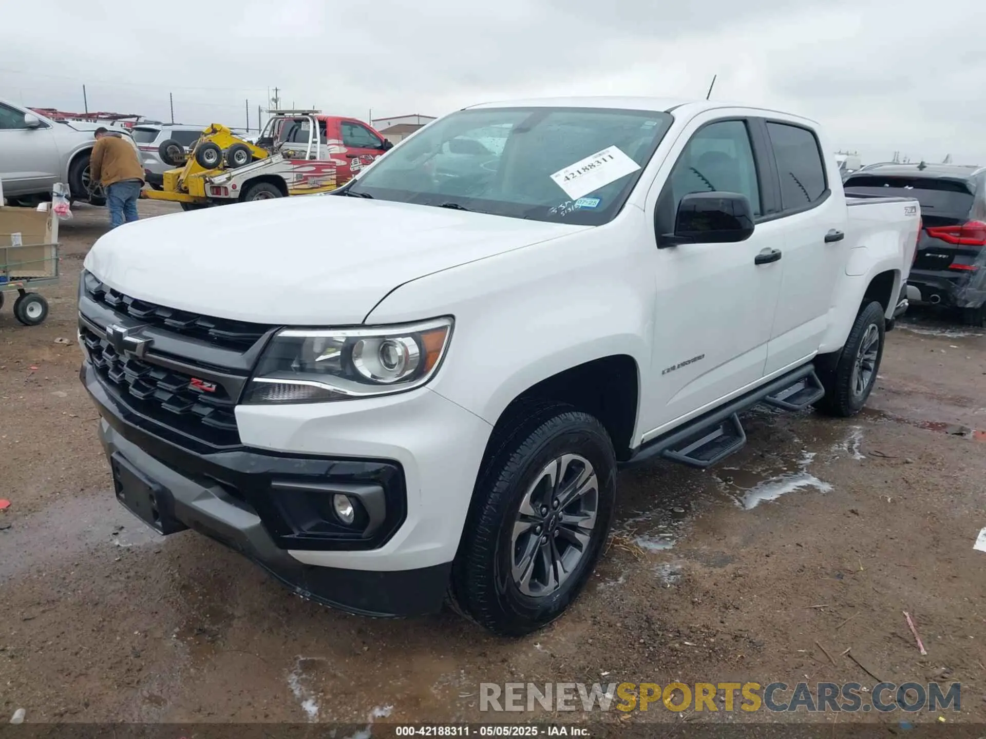 2 fotografías del automóvil dañado 1GCGTDEN9M1256767 CHEVROLET COLORADO 2021