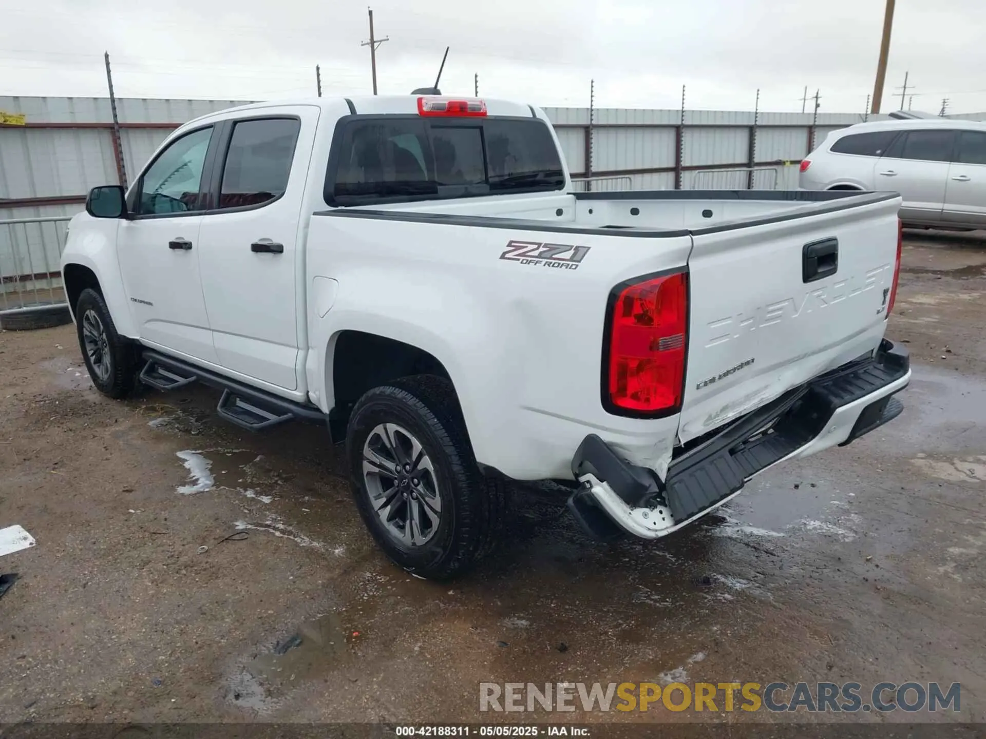 3 fotografías del automóvil dañado 1GCGTDEN9M1256767 CHEVROLET COLORADO 2021