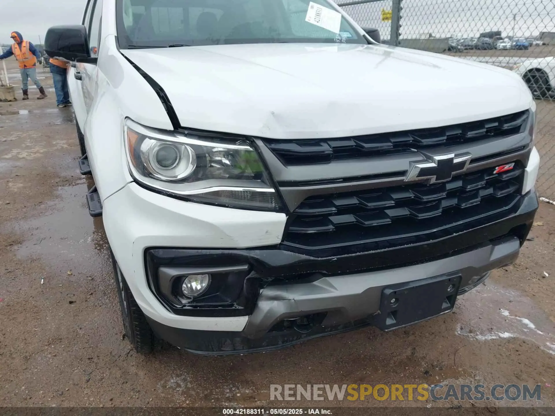 6 fotografías del automóvil dañado 1GCGTDEN9M1256767 CHEVROLET COLORADO 2021