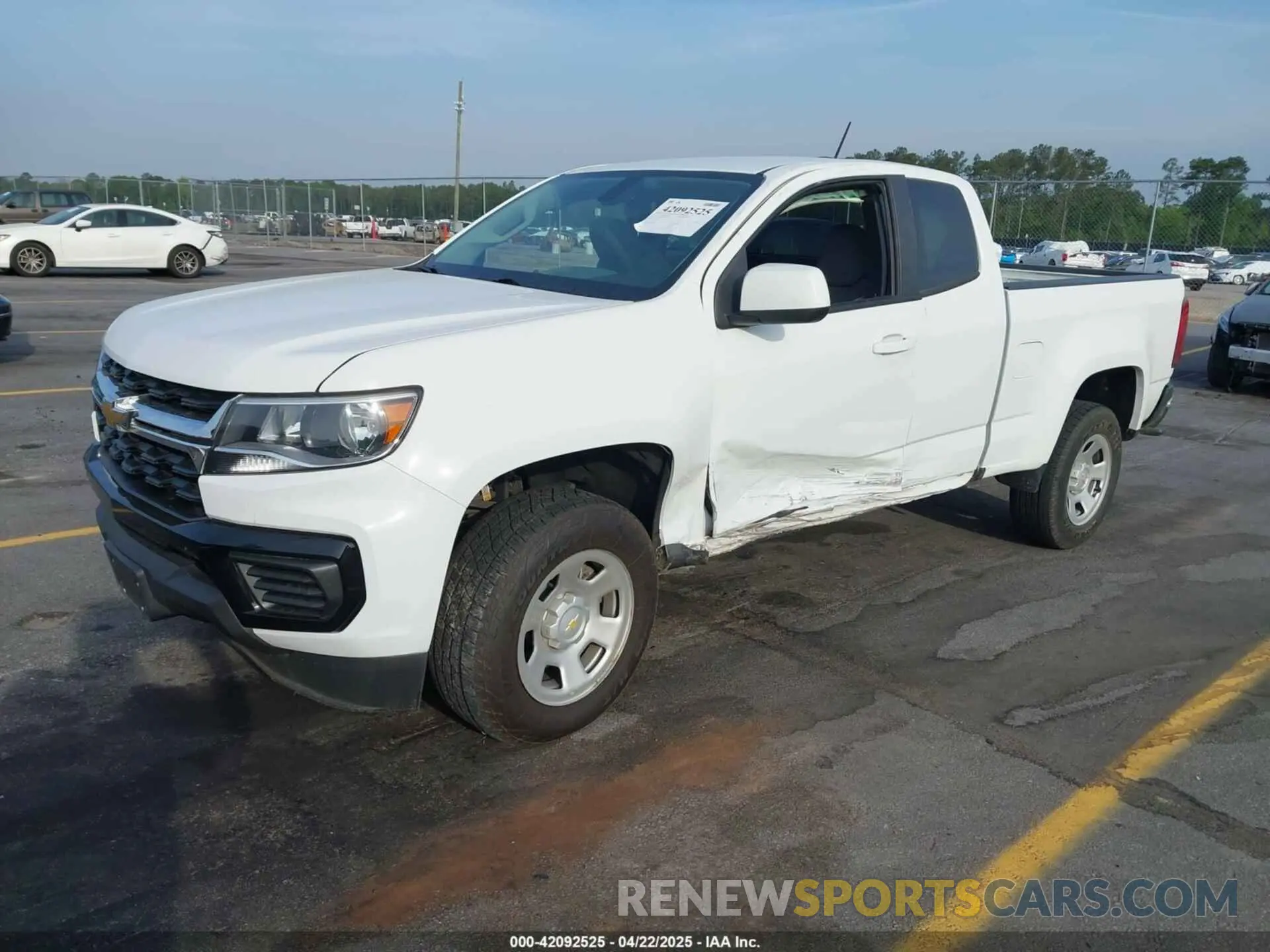 2 fotografías del automóvil dañado 1GCHSBEA0M1198797 CHEVROLET COLORADO 2021