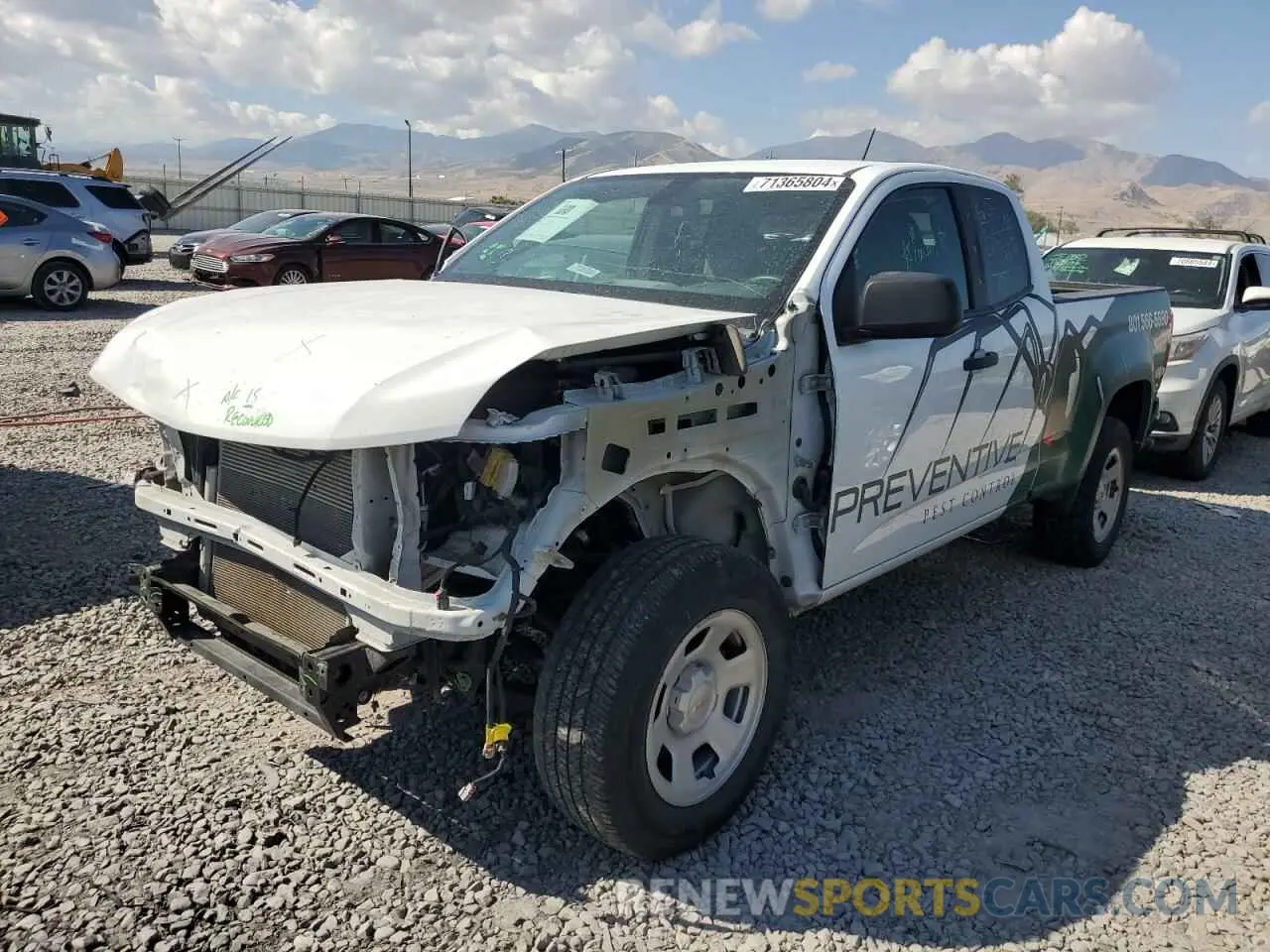 1 fotografías del automóvil dañado 1GCHSBEA0M1207692 CHEVROLET COLORADO 2021