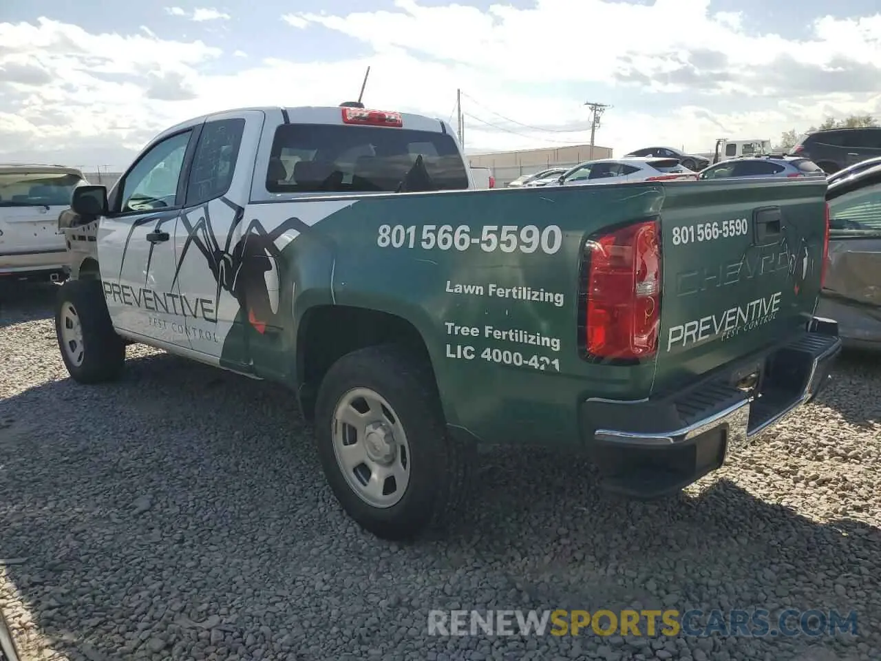 2 fotografías del automóvil dañado 1GCHSBEA0M1207692 CHEVROLET COLORADO 2021
