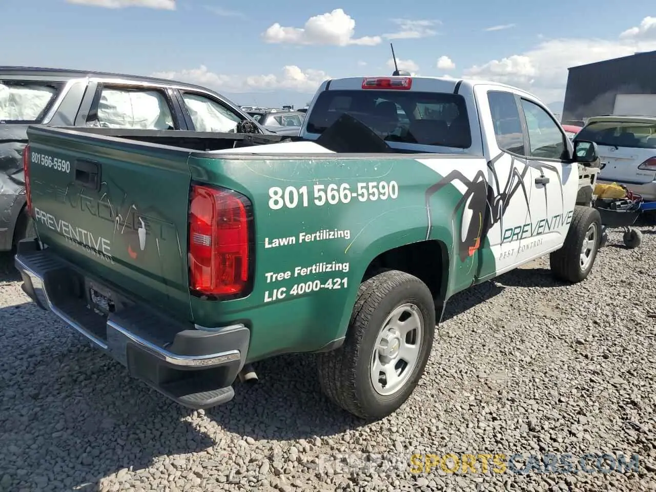 3 fotografías del automóvil dañado 1GCHSBEA0M1207692 CHEVROLET COLORADO 2021