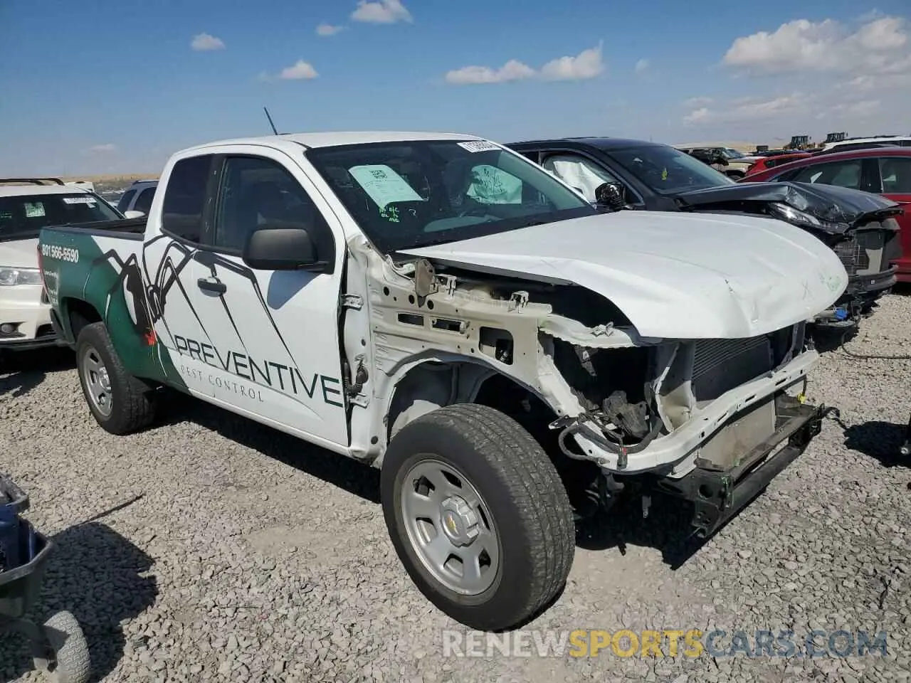 4 fotografías del automóvil dañado 1GCHSBEA0M1207692 CHEVROLET COLORADO 2021
