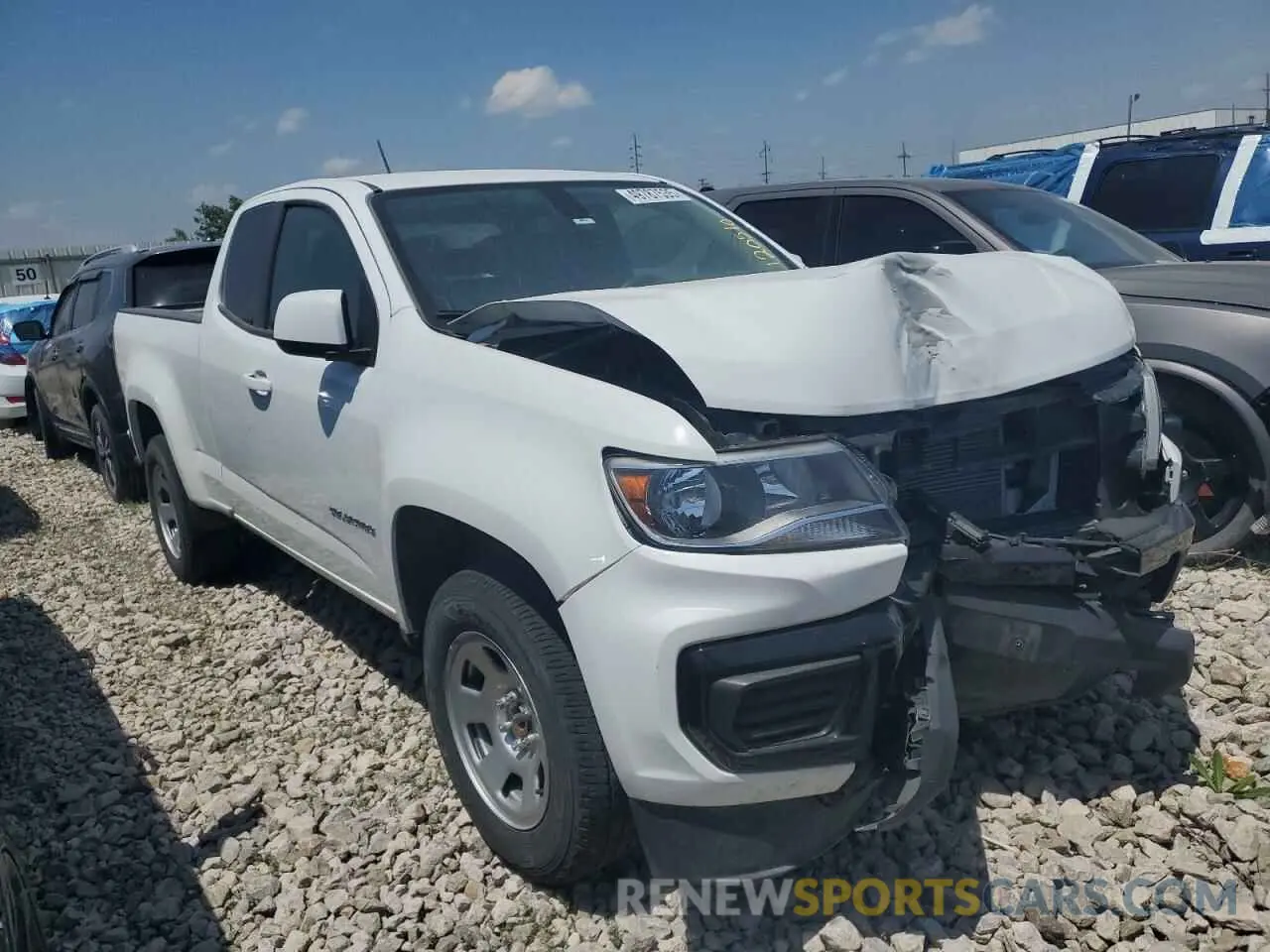 4 fotografías del automóvil dañado 1GCHSBEA4M1120510 CHEVROLET COLORADO 2021