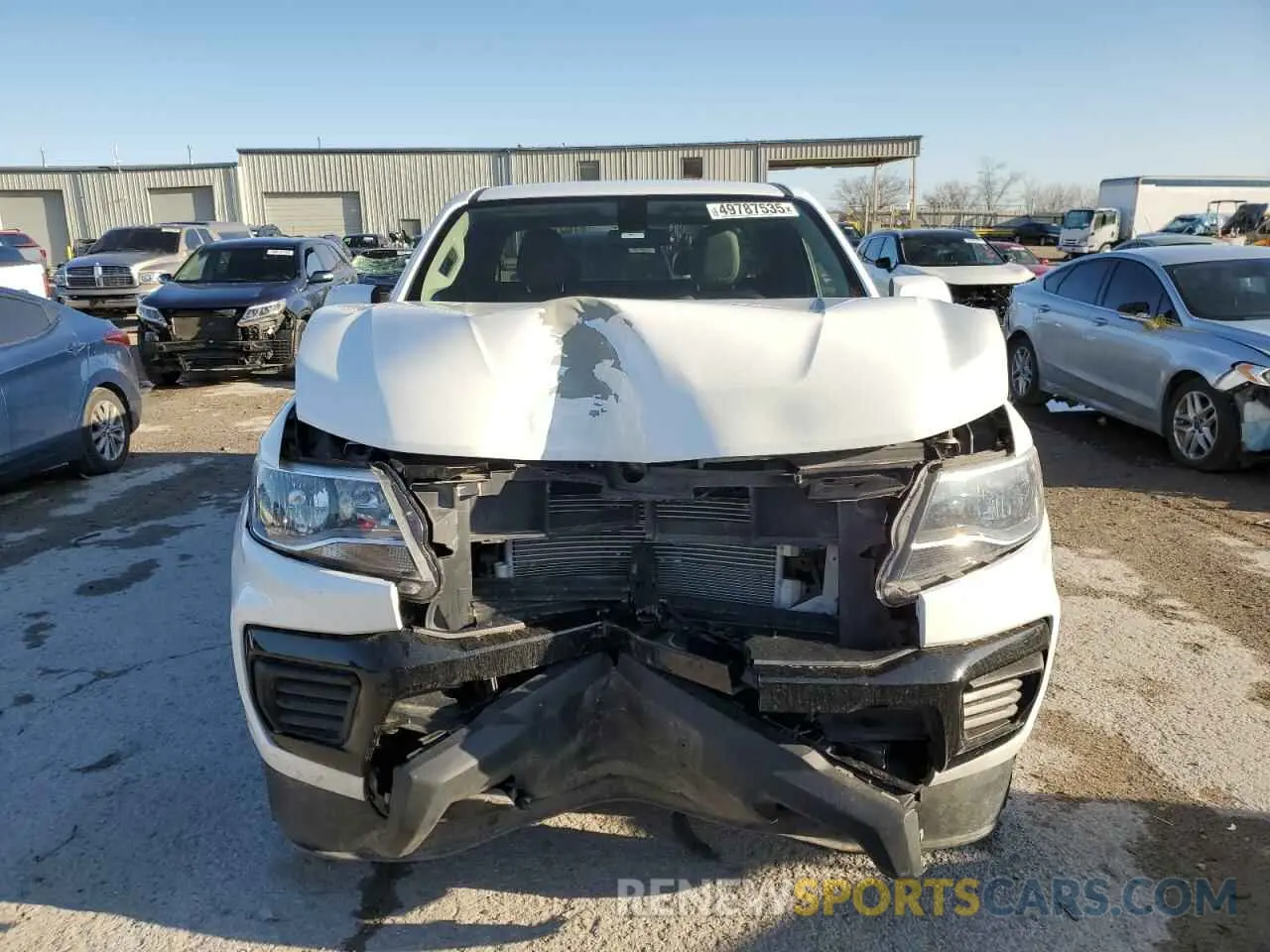 5 fotografías del automóvil dañado 1GCHSBEA4M1120510 CHEVROLET COLORADO 2021