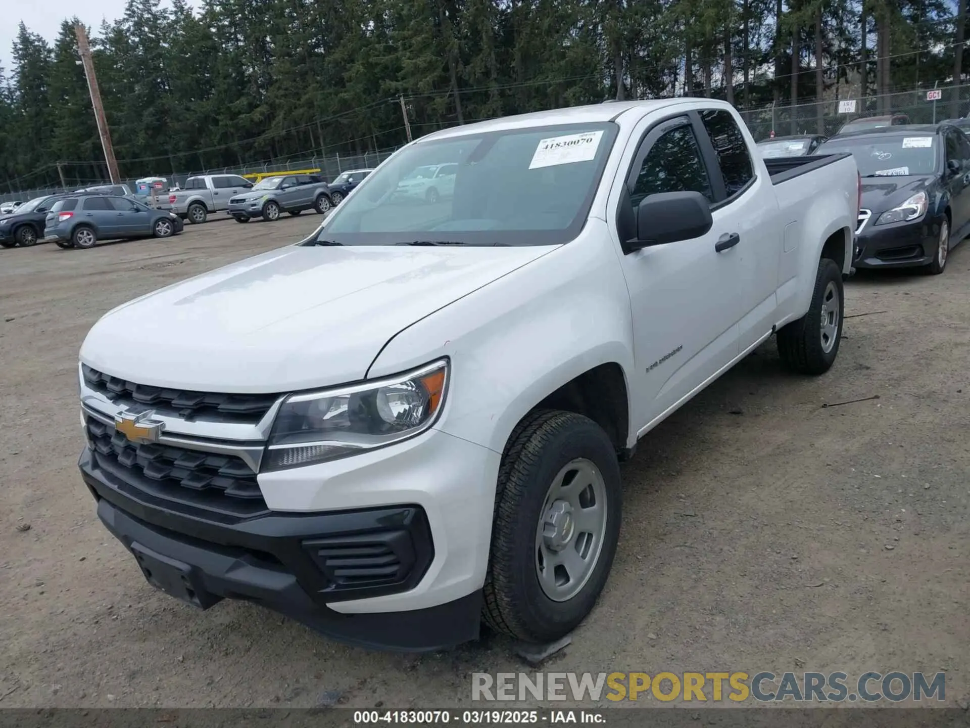 2 fotografías del automóvil dañado 1GCHSBEA4M1291631 CHEVROLET COLORADO 2021