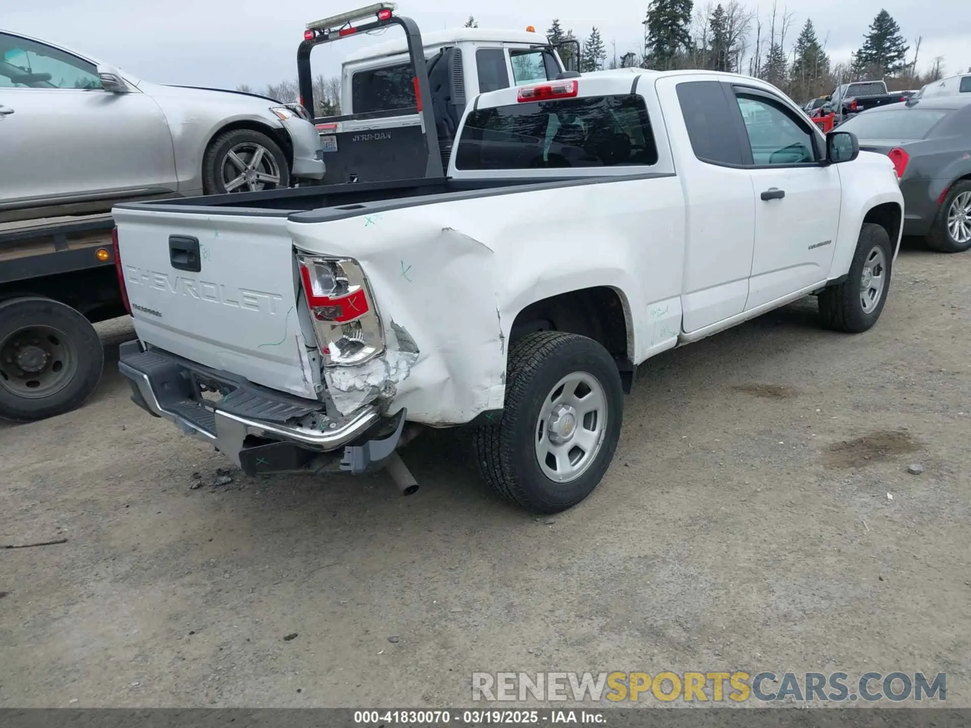 4 fotografías del automóvil dañado 1GCHSBEA4M1291631 CHEVROLET COLORADO 2021