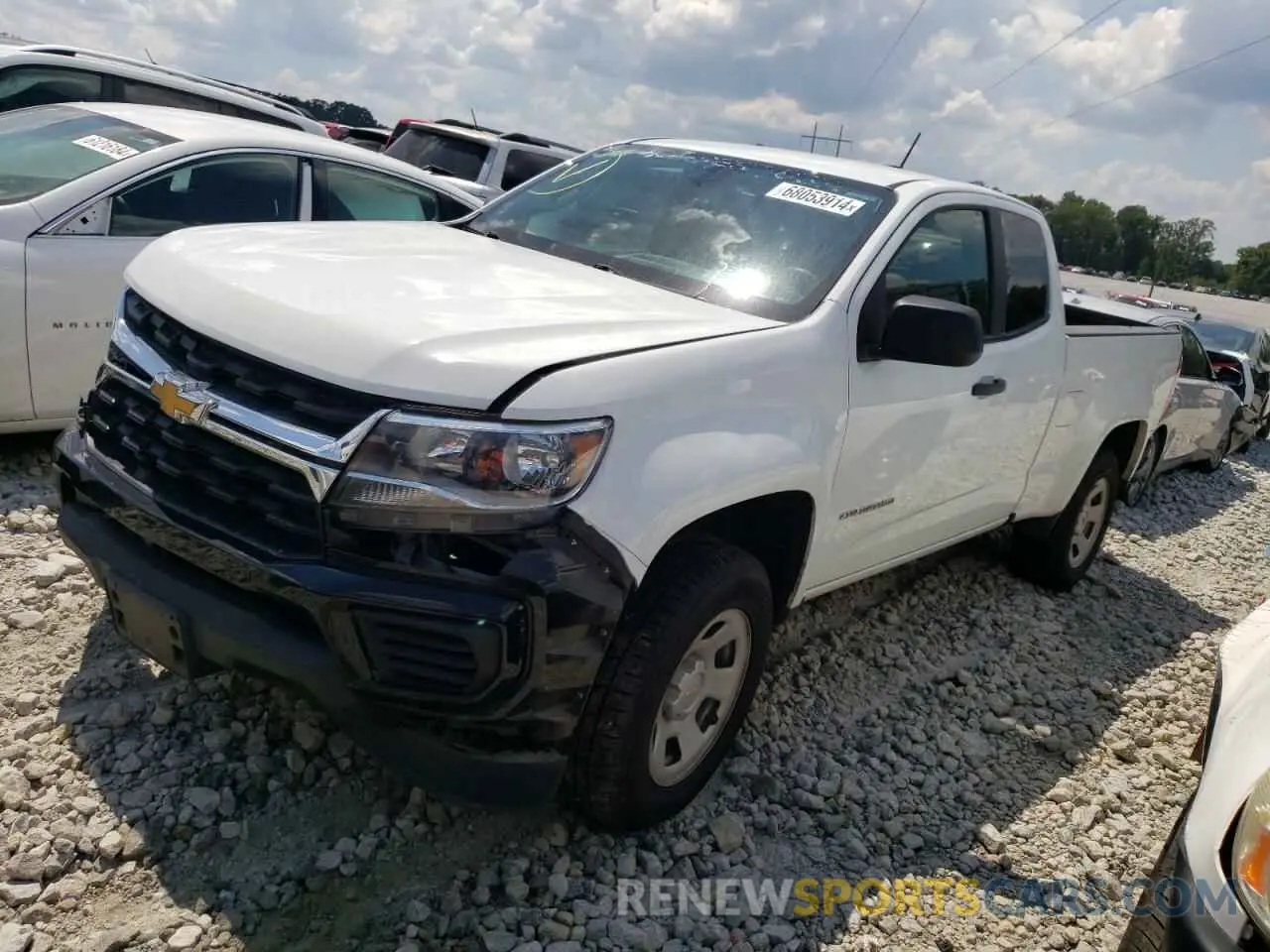 1 fotografías del automóvil dañado 1GCHSBEA5M1123934 CHEVROLET COLORADO 2021