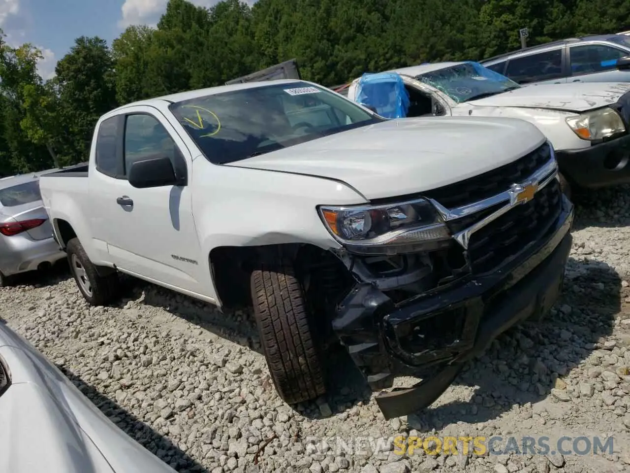4 fotografías del automóvil dañado 1GCHSBEA5M1123934 CHEVROLET COLORADO 2021