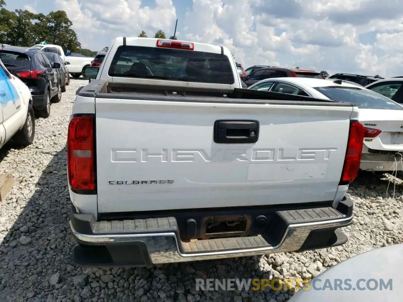 6 fotografías del automóvil dañado 1GCHSBEA5M1123934 CHEVROLET COLORADO 2021