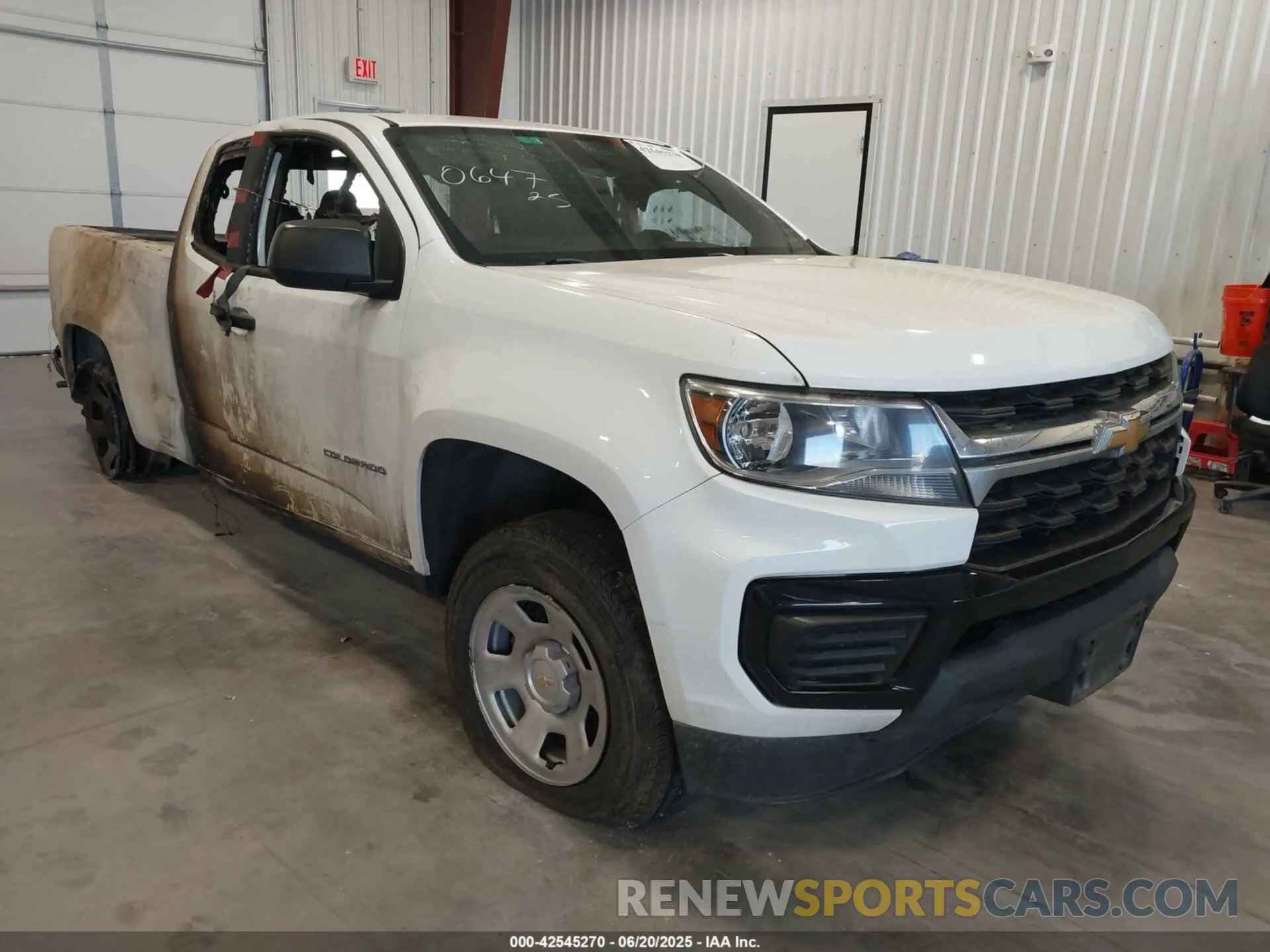 1 fotografías del automóvil dañado 1GCHSBEA7M1100252 CHEVROLET COLORADO 2021