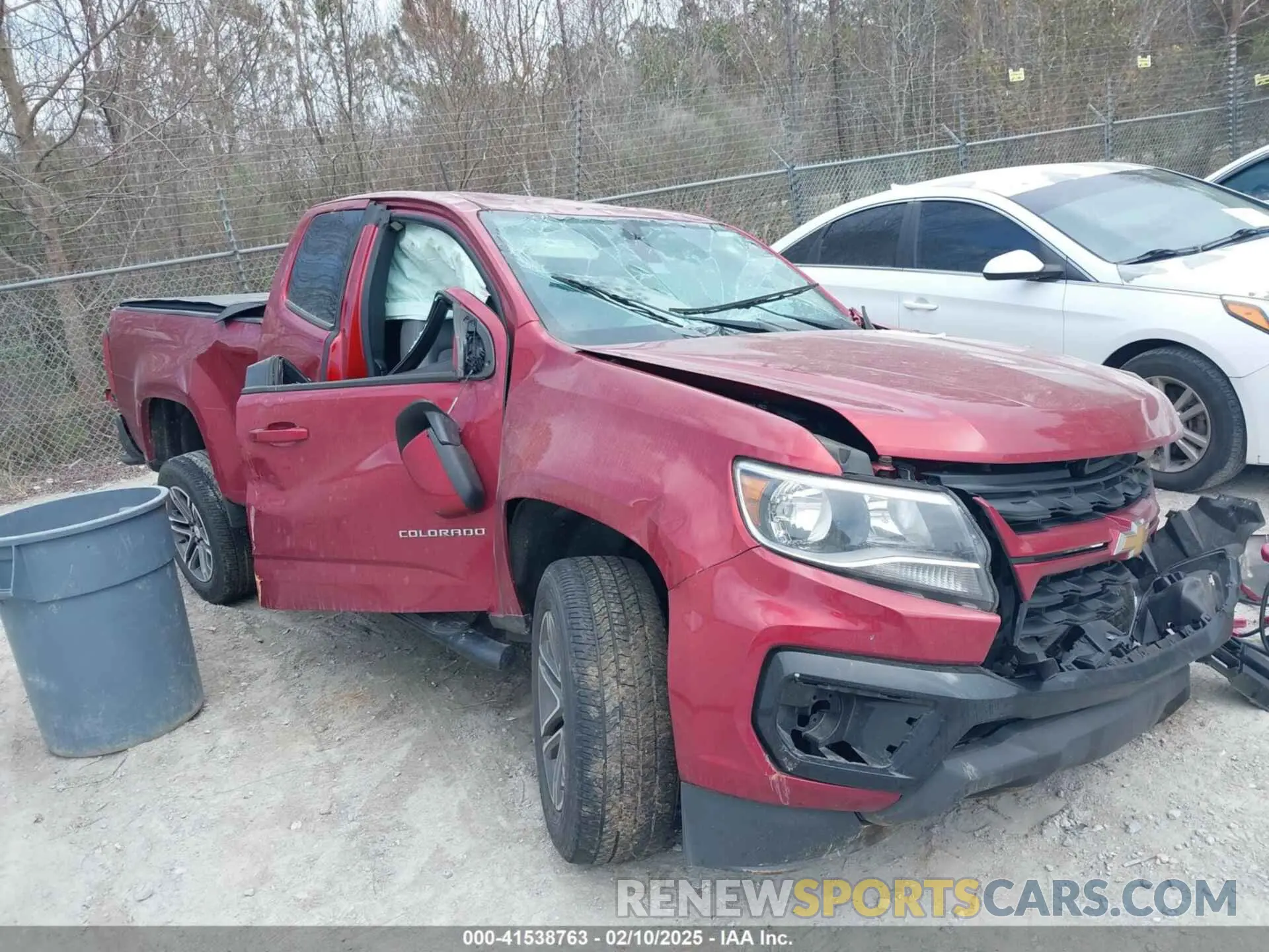 1 fotografías del automóvil dañado 1GCHSBEA7M1120548 CHEVROLET COLORADO 2021