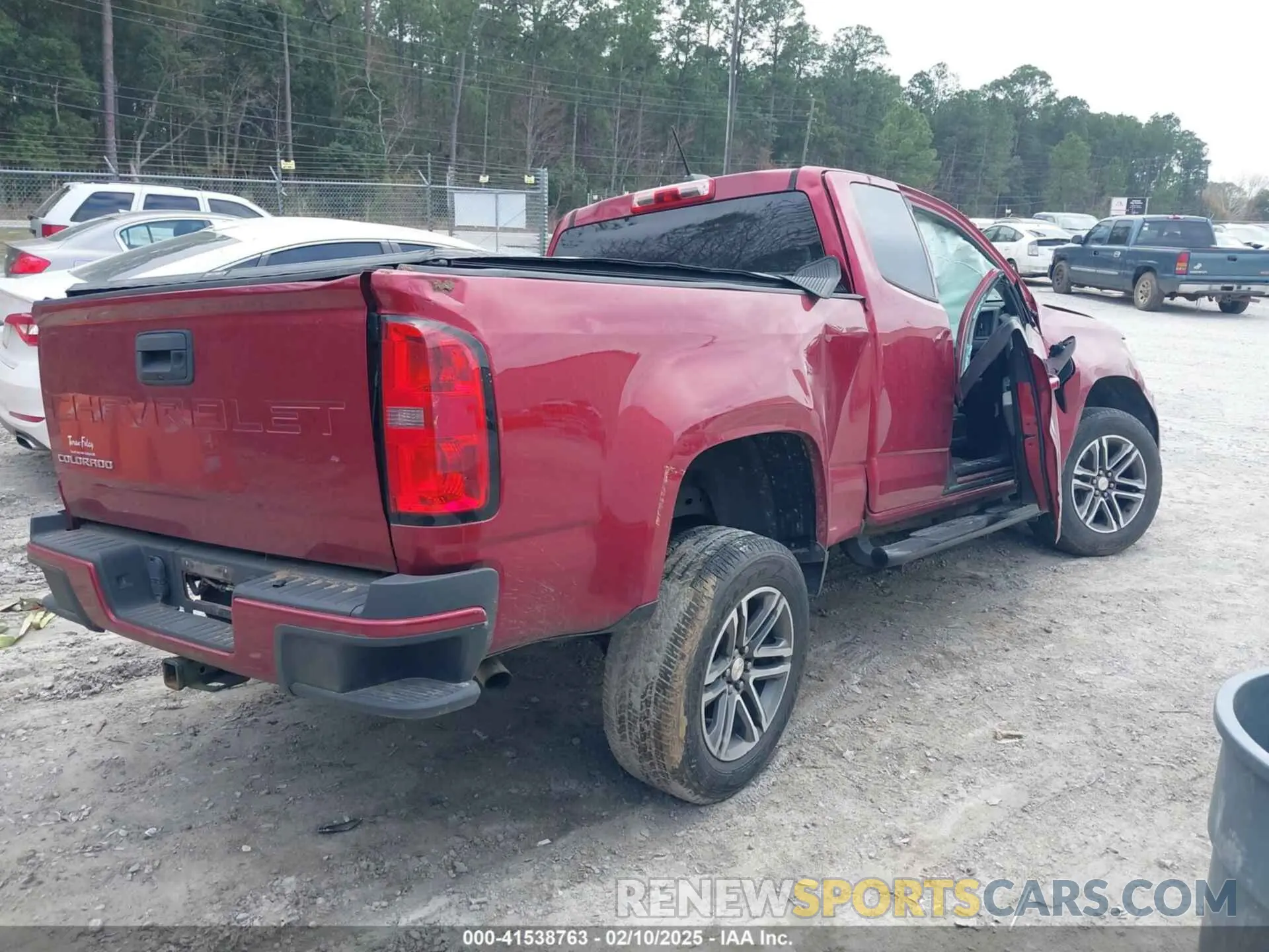 4 fotografías del automóvil dañado 1GCHSBEA7M1120548 CHEVROLET COLORADO 2021