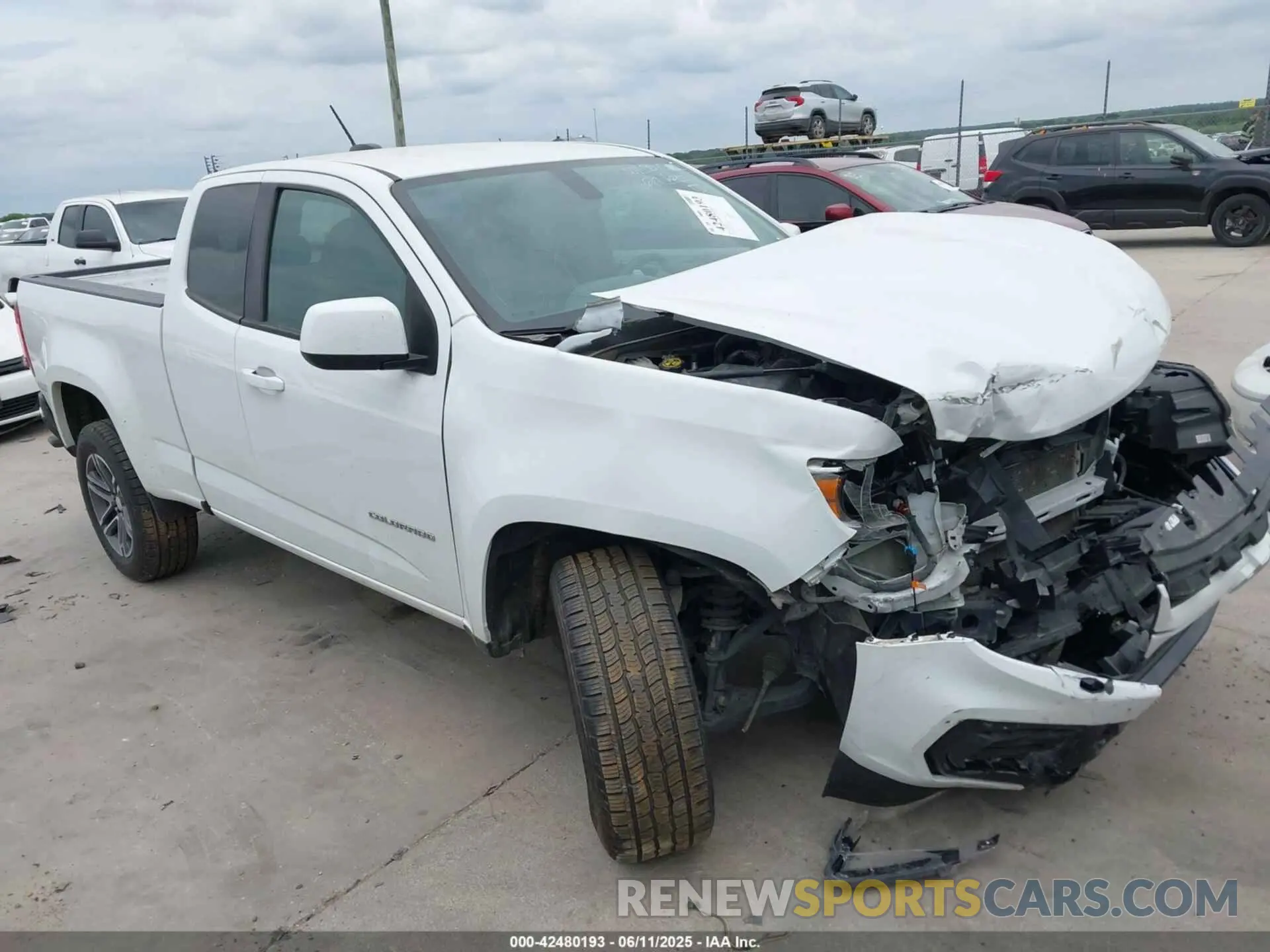 1 fotografías del automóvil dañado 1GCHSBEN7M1139913 CHEVROLET COLORADO 2021