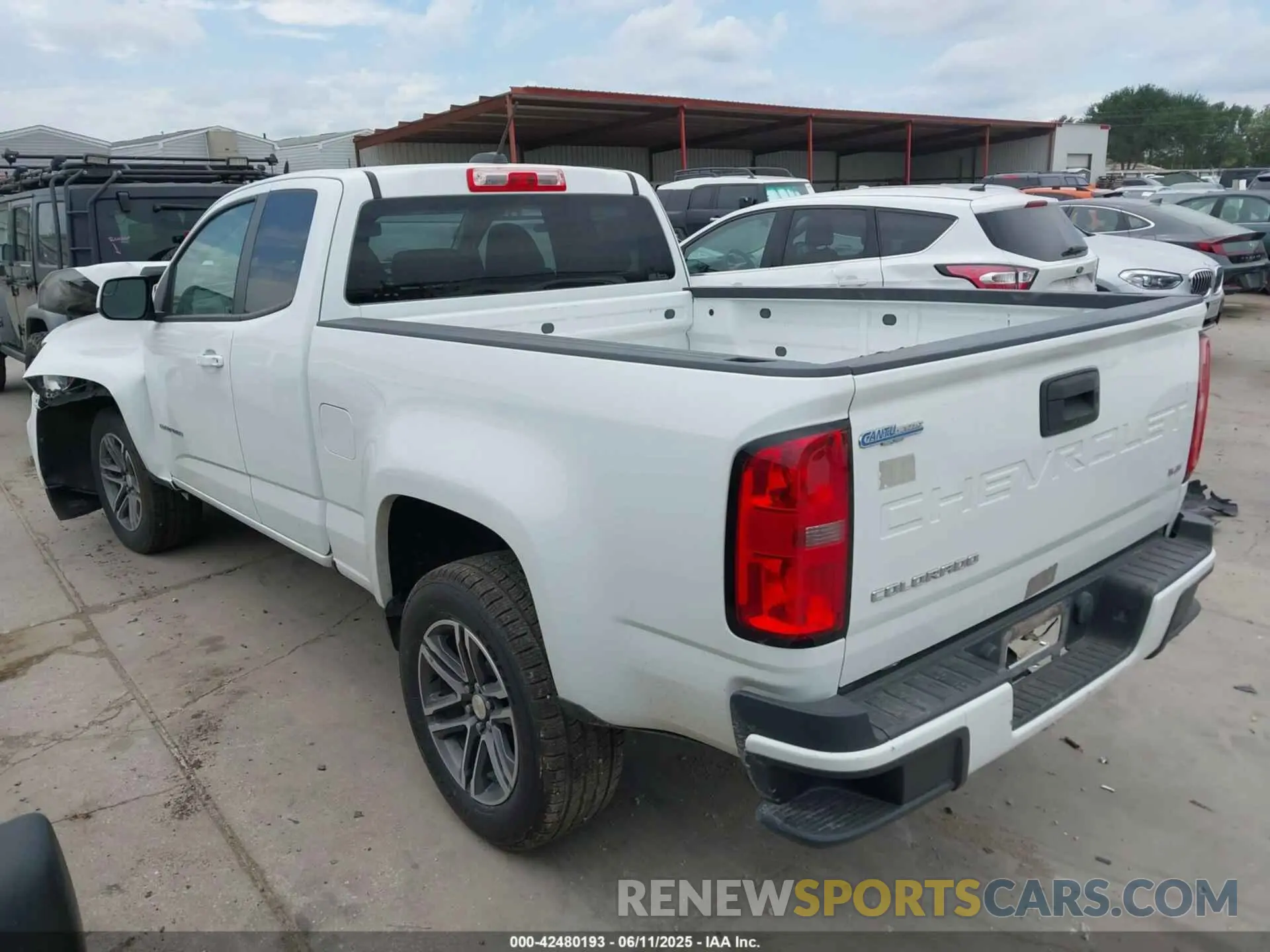 3 fotografías del automóvil dañado 1GCHSBEN7M1139913 CHEVROLET COLORADO 2021