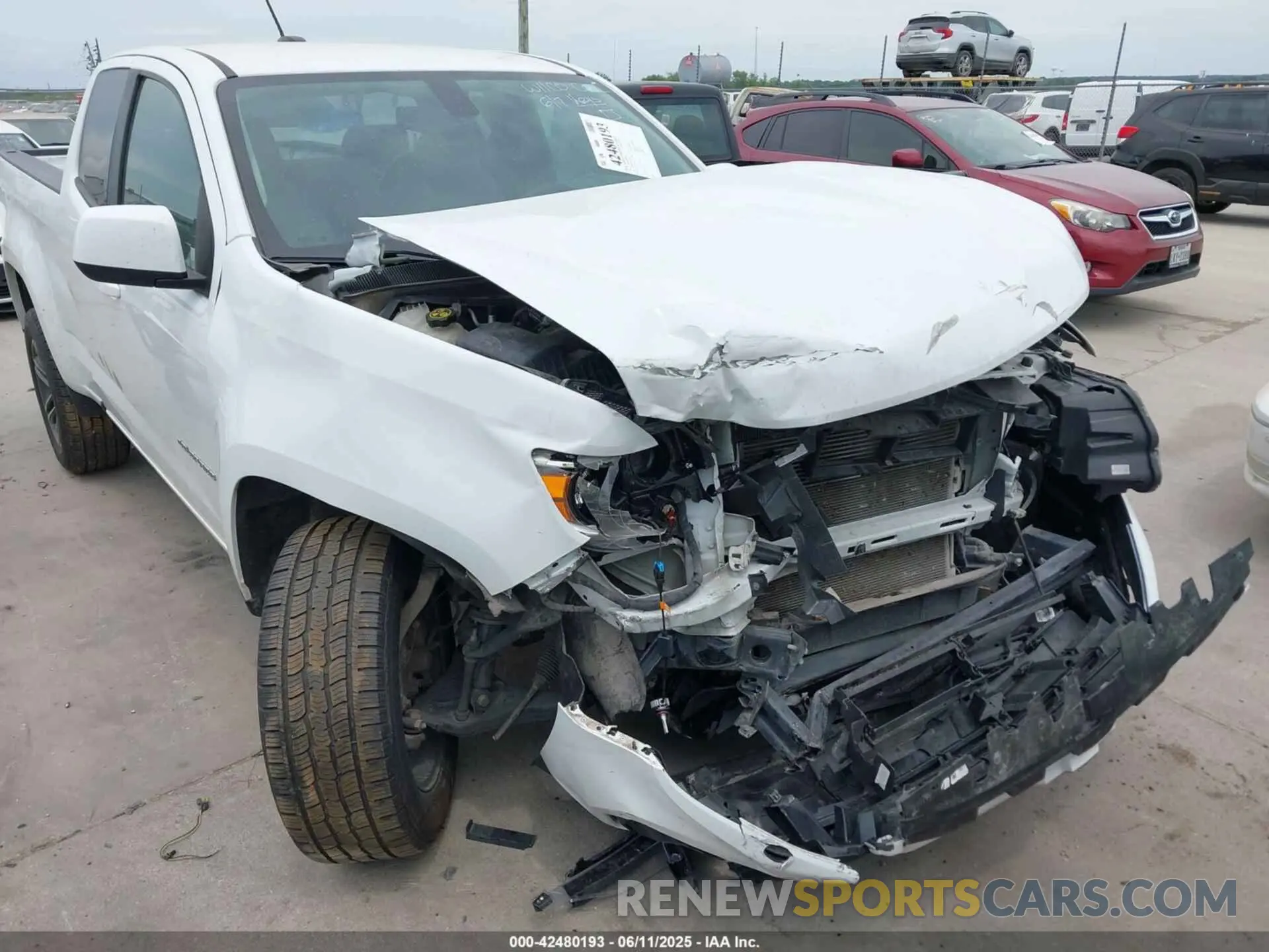 6 fotografías del automóvil dañado 1GCHSBEN7M1139913 CHEVROLET COLORADO 2021