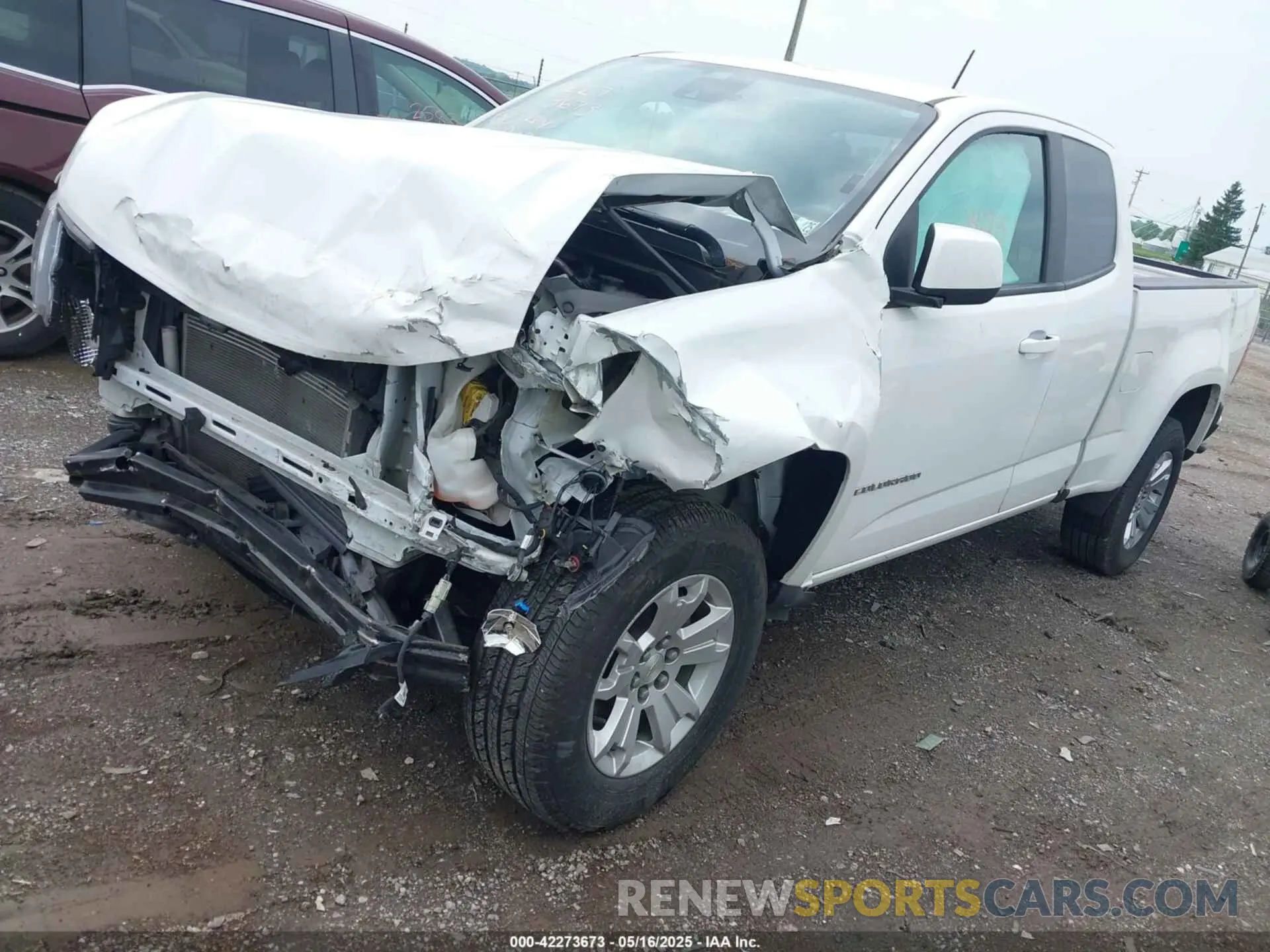 2 fotografías del automóvil dañado 1GCHSCEA0M1203146 CHEVROLET COLORADO 2021
