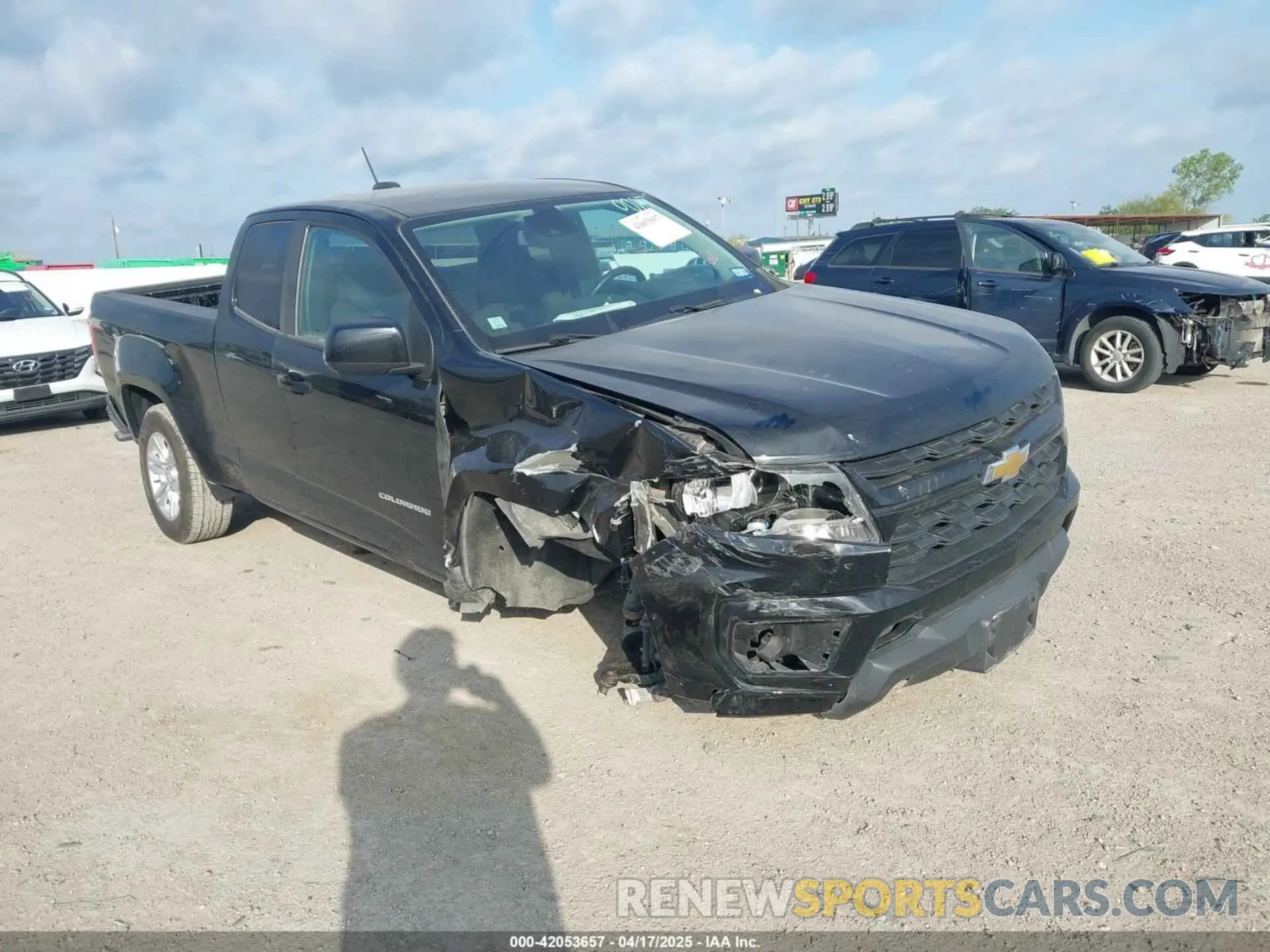 1 fotografías del automóvil dañado 1GCHSCEA4M1280067 CHEVROLET COLORADO 2021