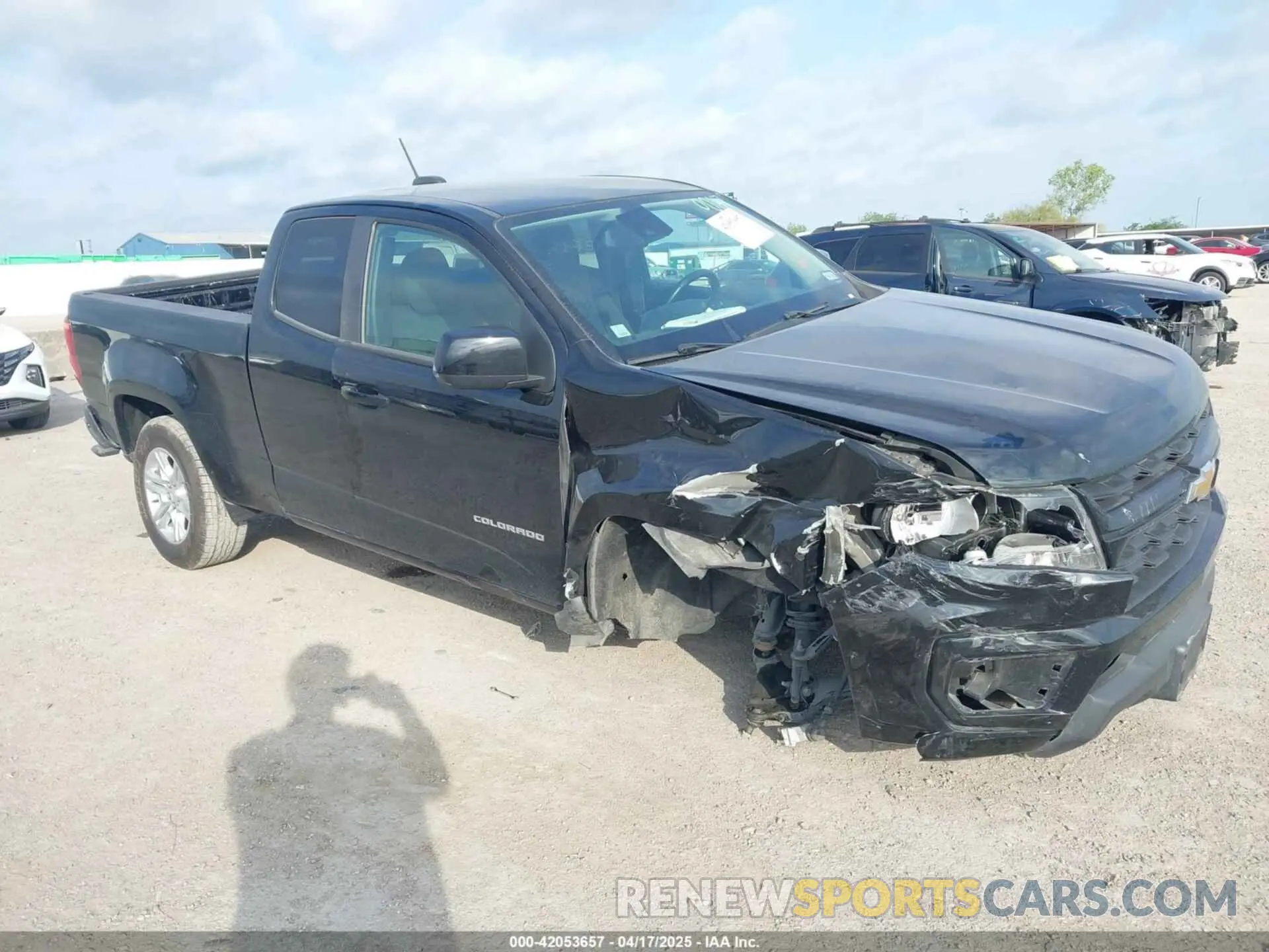 6 fotografías del automóvil dañado 1GCHSCEA4M1280067 CHEVROLET COLORADO 2021