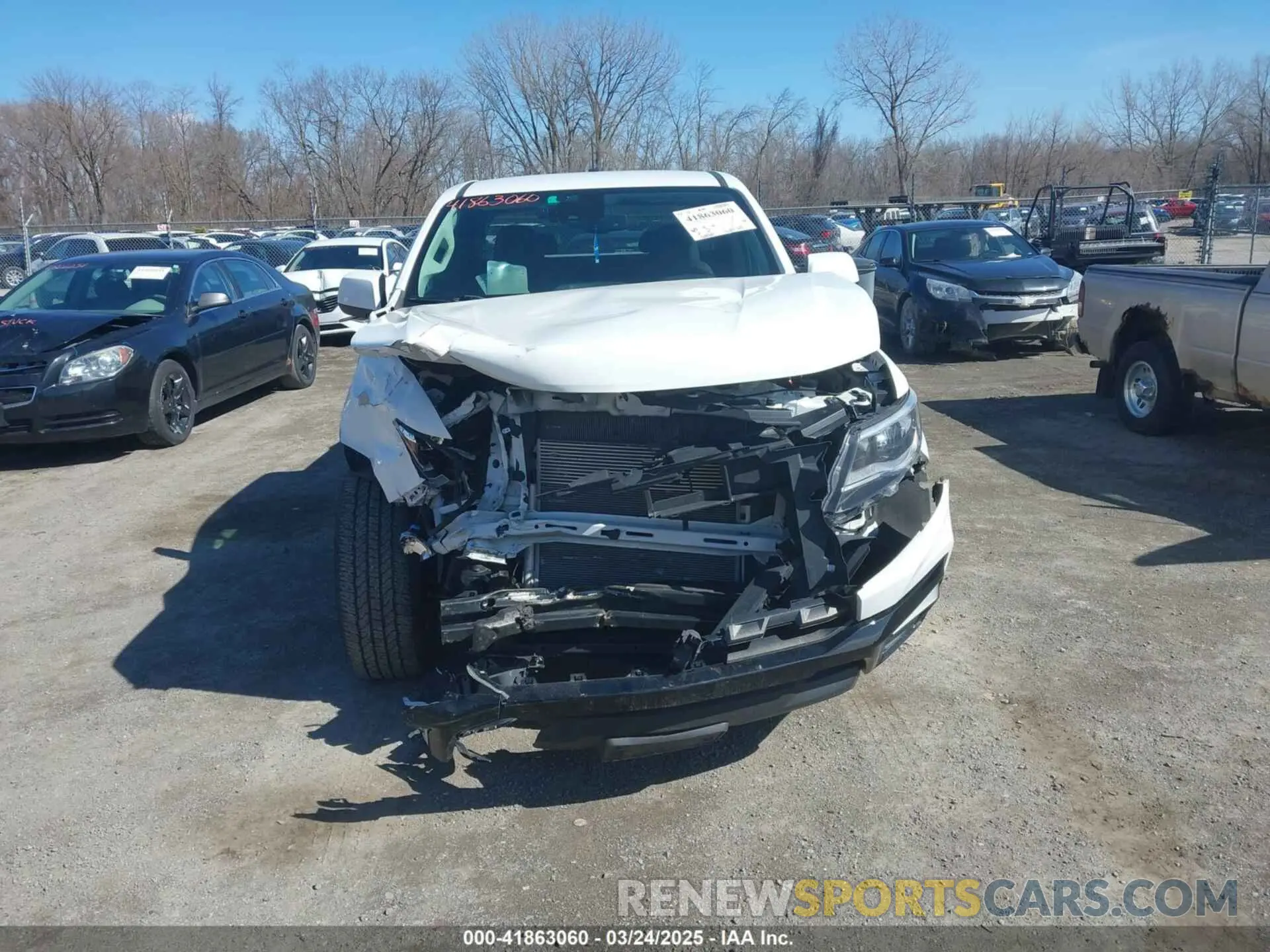 12 fotografías del automóvil dañado 1GCHSCEA5M1202221 CHEVROLET COLORADO 2021