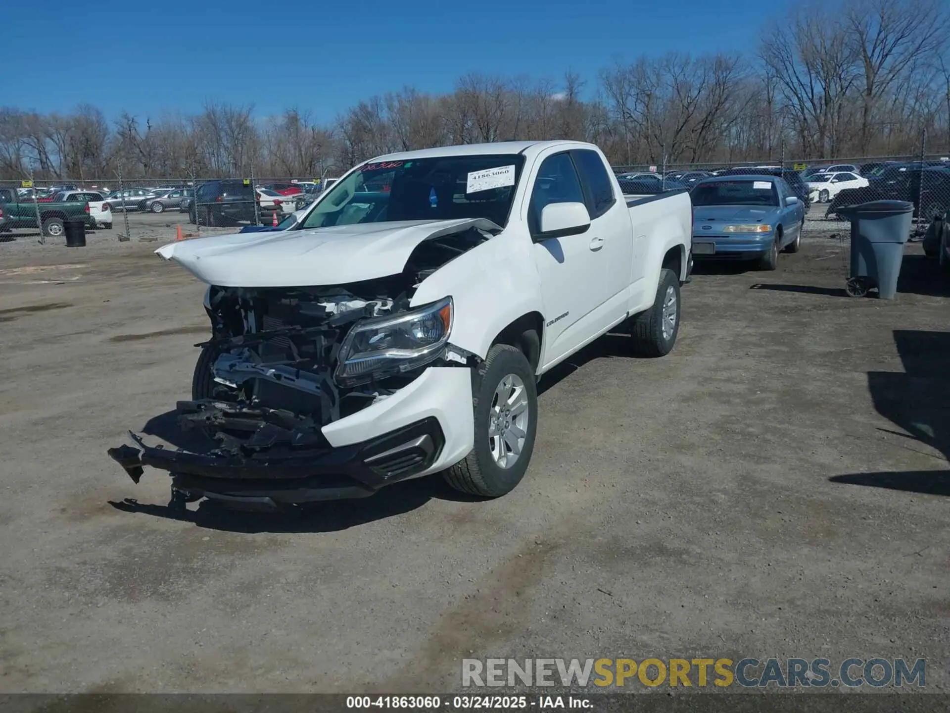 2 fotografías del automóvil dañado 1GCHSCEA5M1202221 CHEVROLET COLORADO 2021
