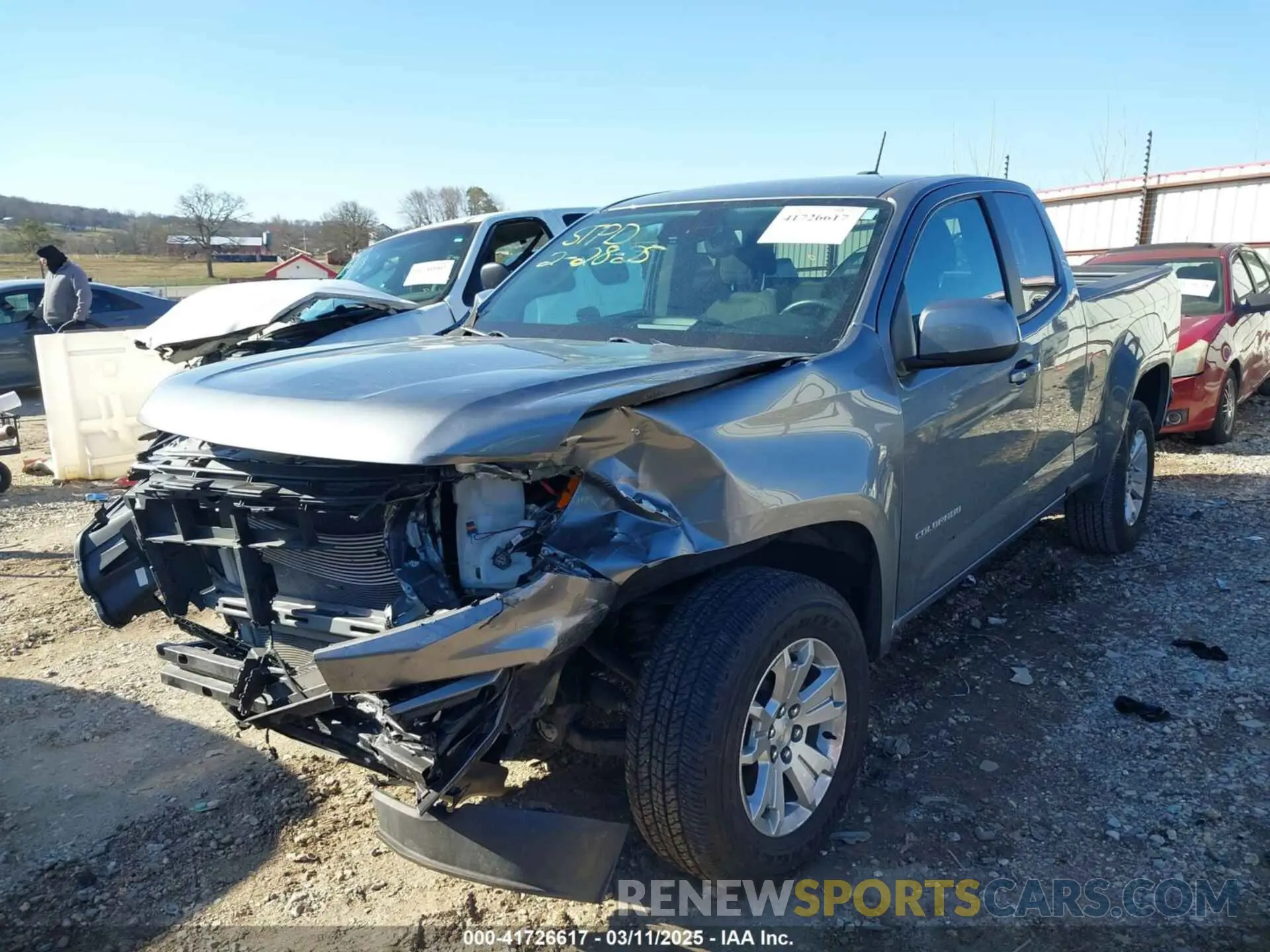 2 fotografías del automóvil dañado 1GCHSCEA5M1294270 CHEVROLET COLORADO 2021