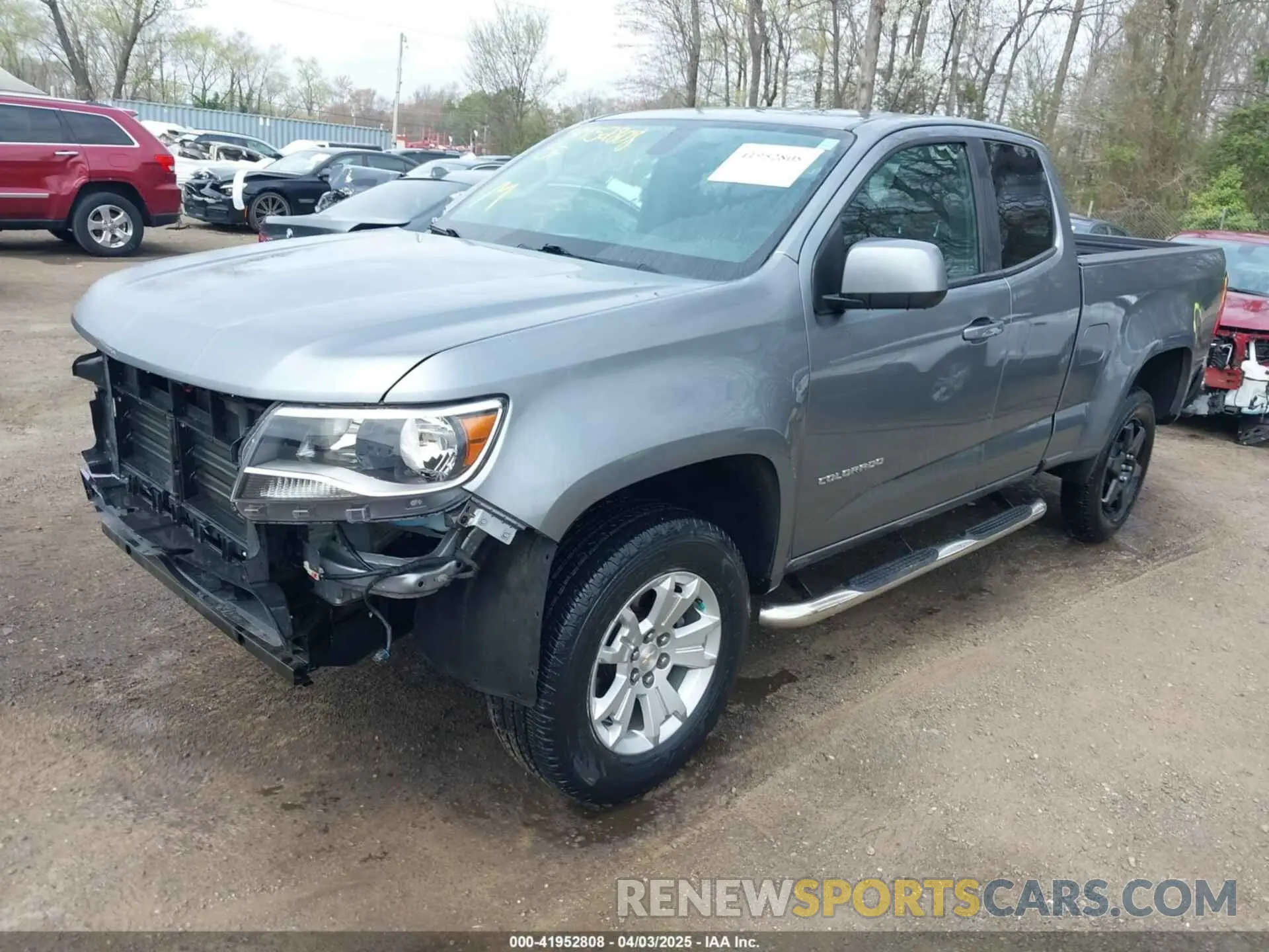 2 fotografías del automóvil dañado 1GCHSCEA8M1117812 CHEVROLET COLORADO 2021