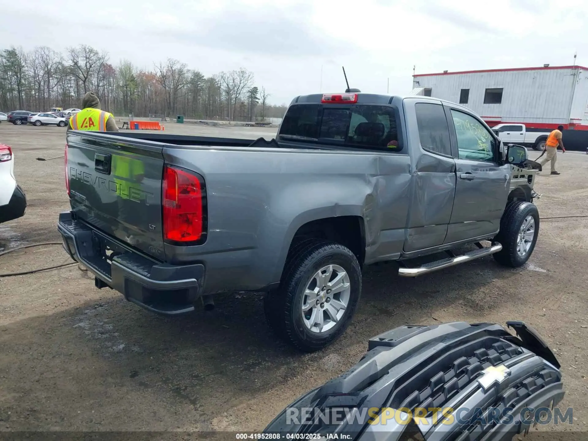 4 fotografías del automóvil dañado 1GCHSCEA8M1117812 CHEVROLET COLORADO 2021