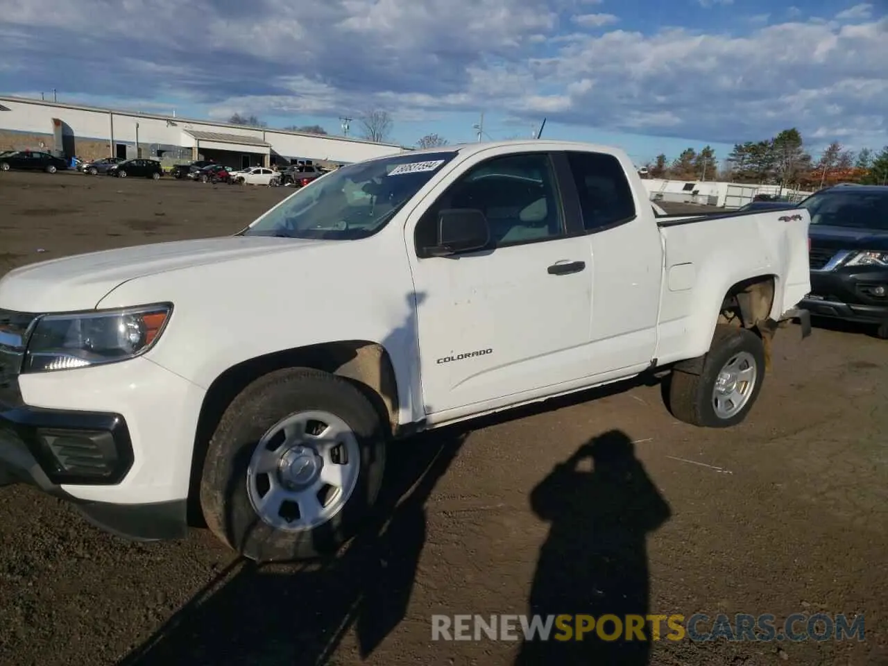 1 fotografías del automóvil dañado 1GCHTBEA5M1103891 CHEVROLET COLORADO 2021