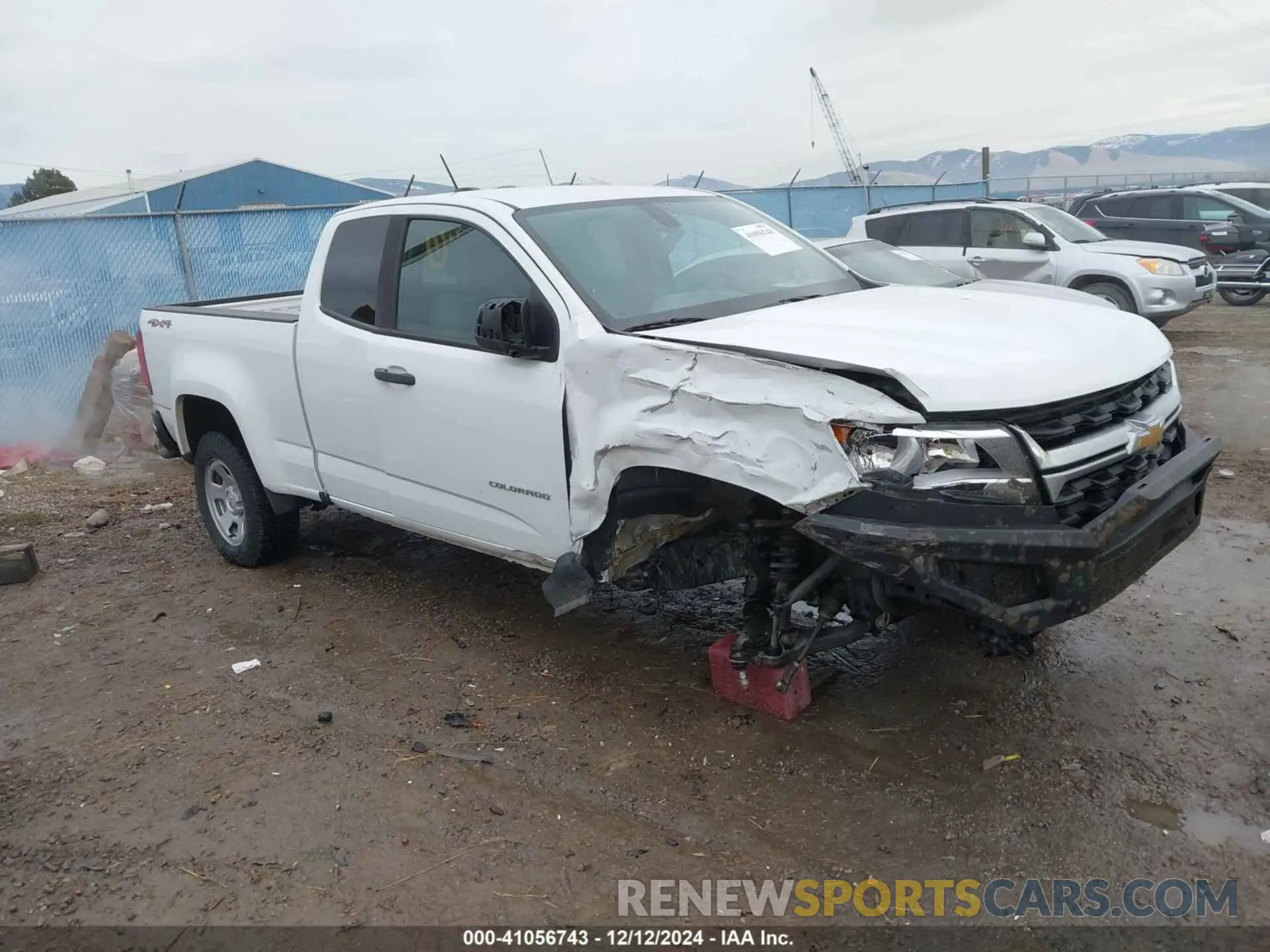 1 fotografías del automóvil dañado 1GCHTBEN2M1141579 CHEVROLET COLORADO 2021