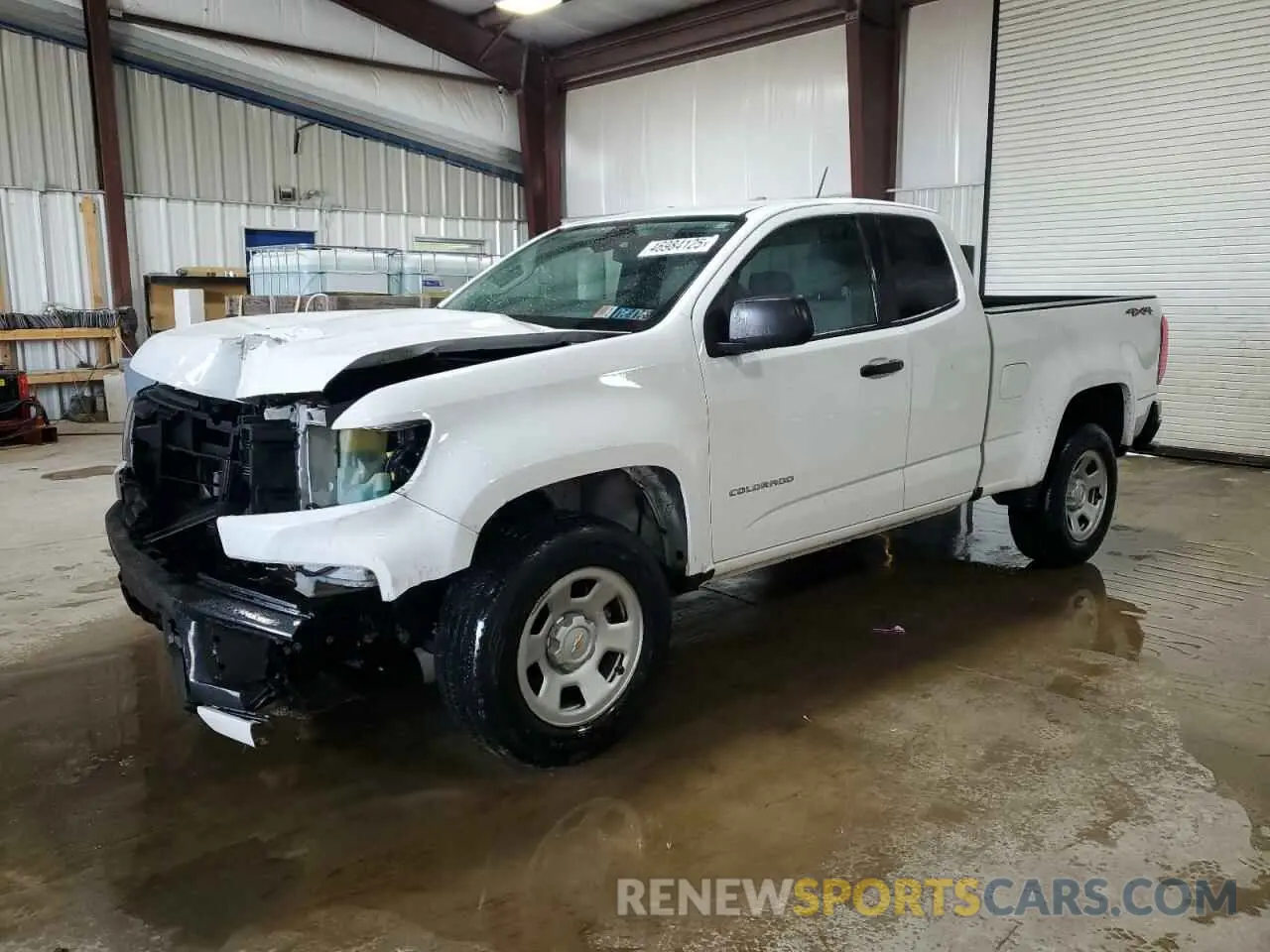 1 fotografías del automóvil dañado 1GCHTBEN8M1221288 CHEVROLET COLORADO 2021