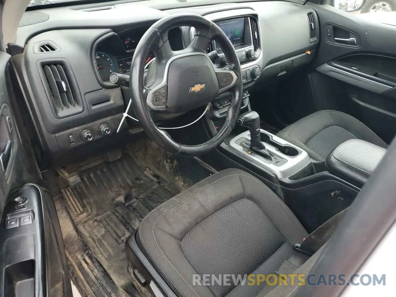 8 fotografías del automóvil dañado 1GCHTCEA9M1253766 CHEVROLET COLORADO 2021