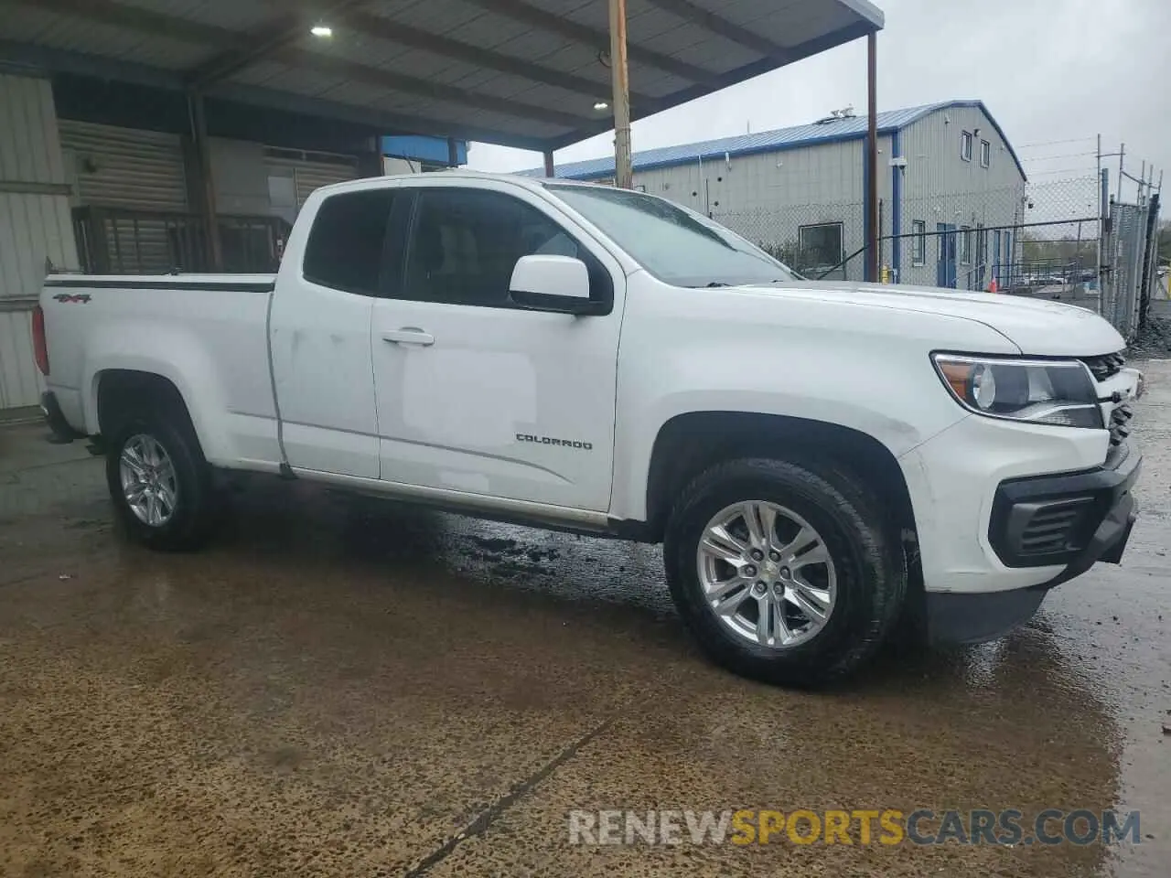4 fotografías del automóvil dañado 1GCHTCEAXM1253310 CHEVROLET COLORADO 2021