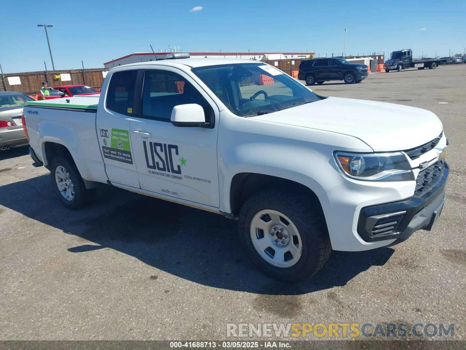1 fotografías del automóvil dañado 1GCHTCEAXM1254599 CHEVROLET COLORADO 2021