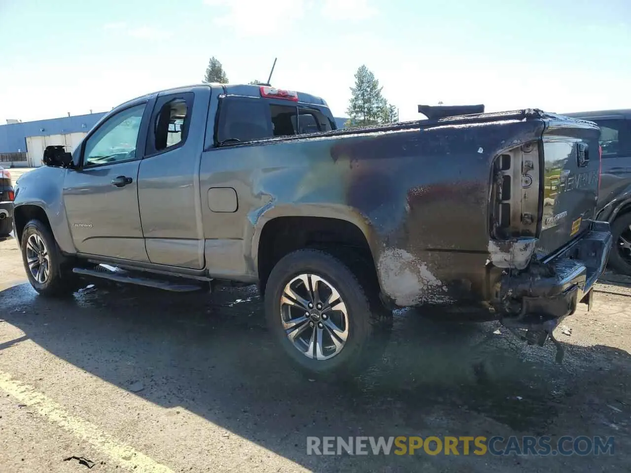 2 fotografías del automóvil dañado 1GCHTDEN7M1101834 CHEVROLET COLORADO 2021