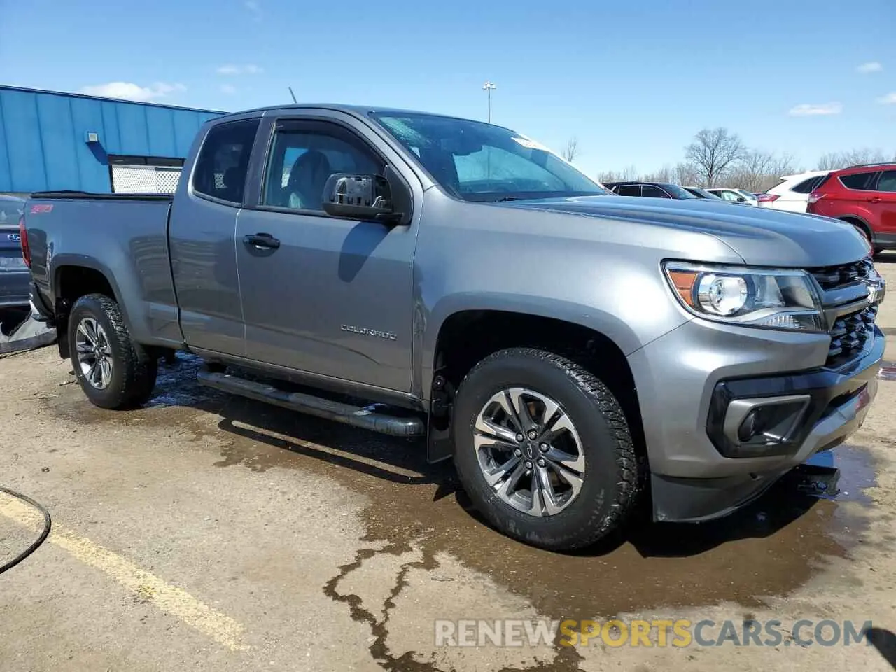 4 fotografías del automóvil dañado 1GCHTDEN7M1101834 CHEVROLET COLORADO 2021