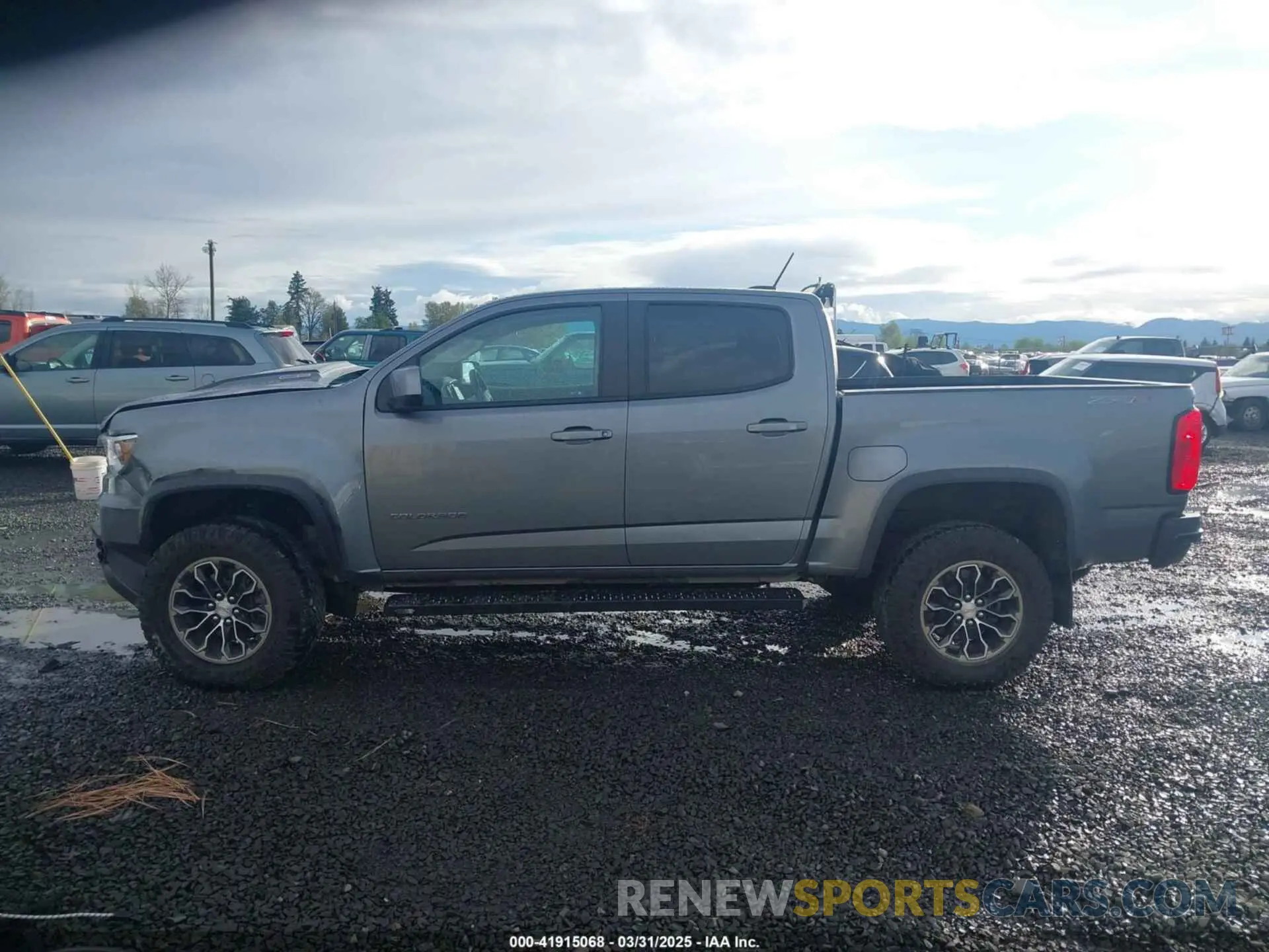 14 fotografías del automóvil dañado 1GCPTEE10M1206441 CHEVROLET COLORADO 2021