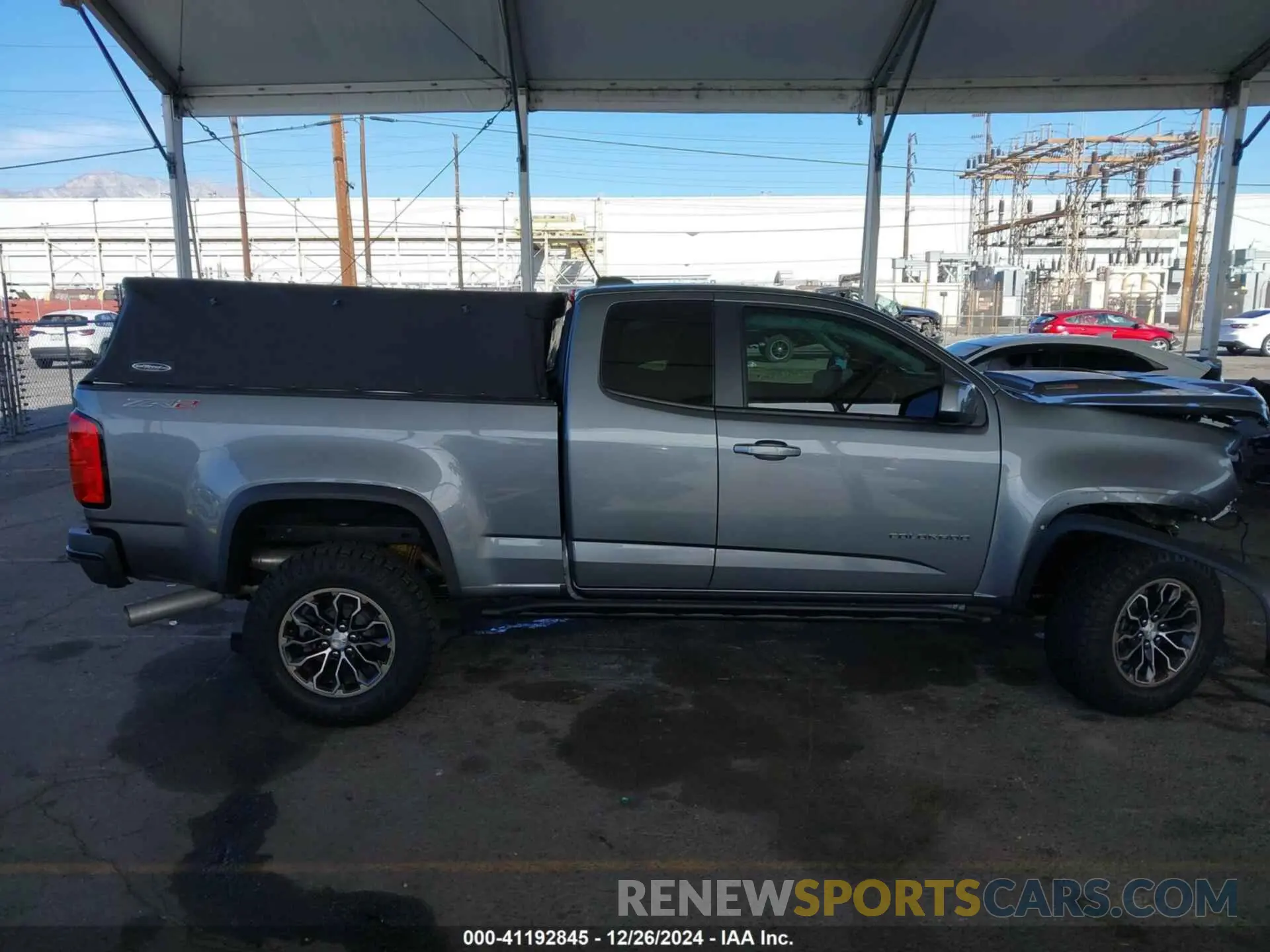 14 fotografías del automóvil dañado 1GCRTEE14M1210503 CHEVROLET COLORADO 2021