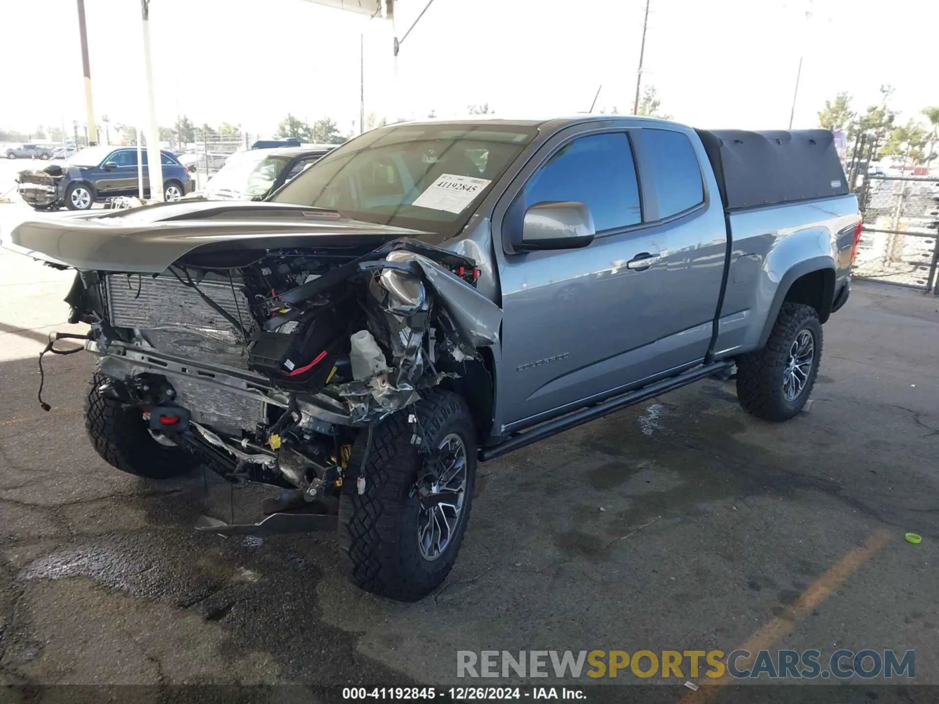 2 fotografías del automóvil dañado 1GCRTEE14M1210503 CHEVROLET COLORADO 2021