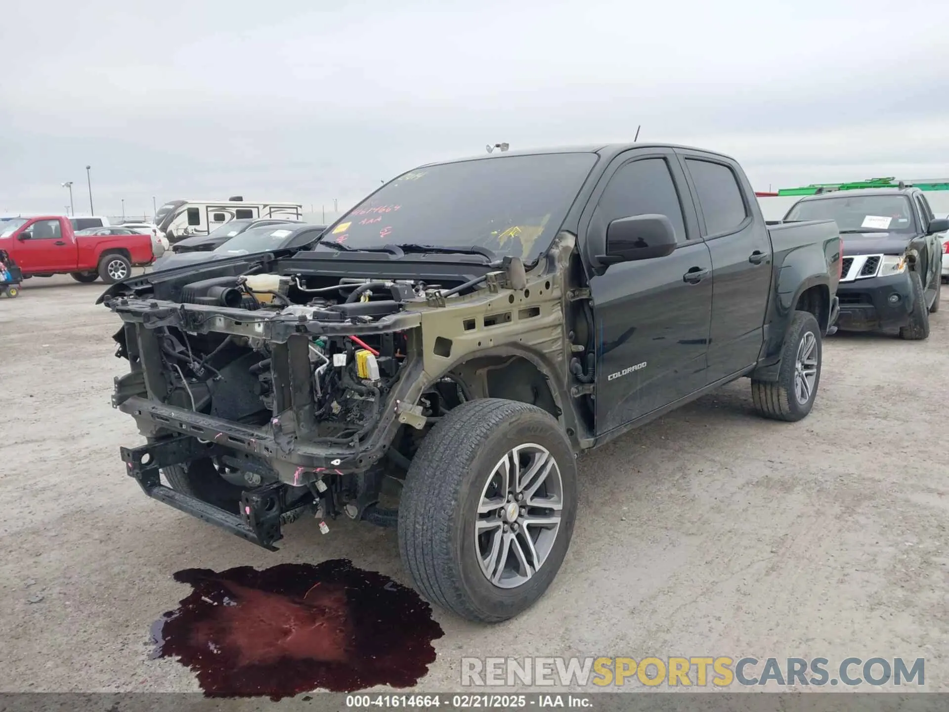 2 fotografías del automóvil dañado 1GCGSBEA3N1284912 CHEVROLET COLORADO 2022