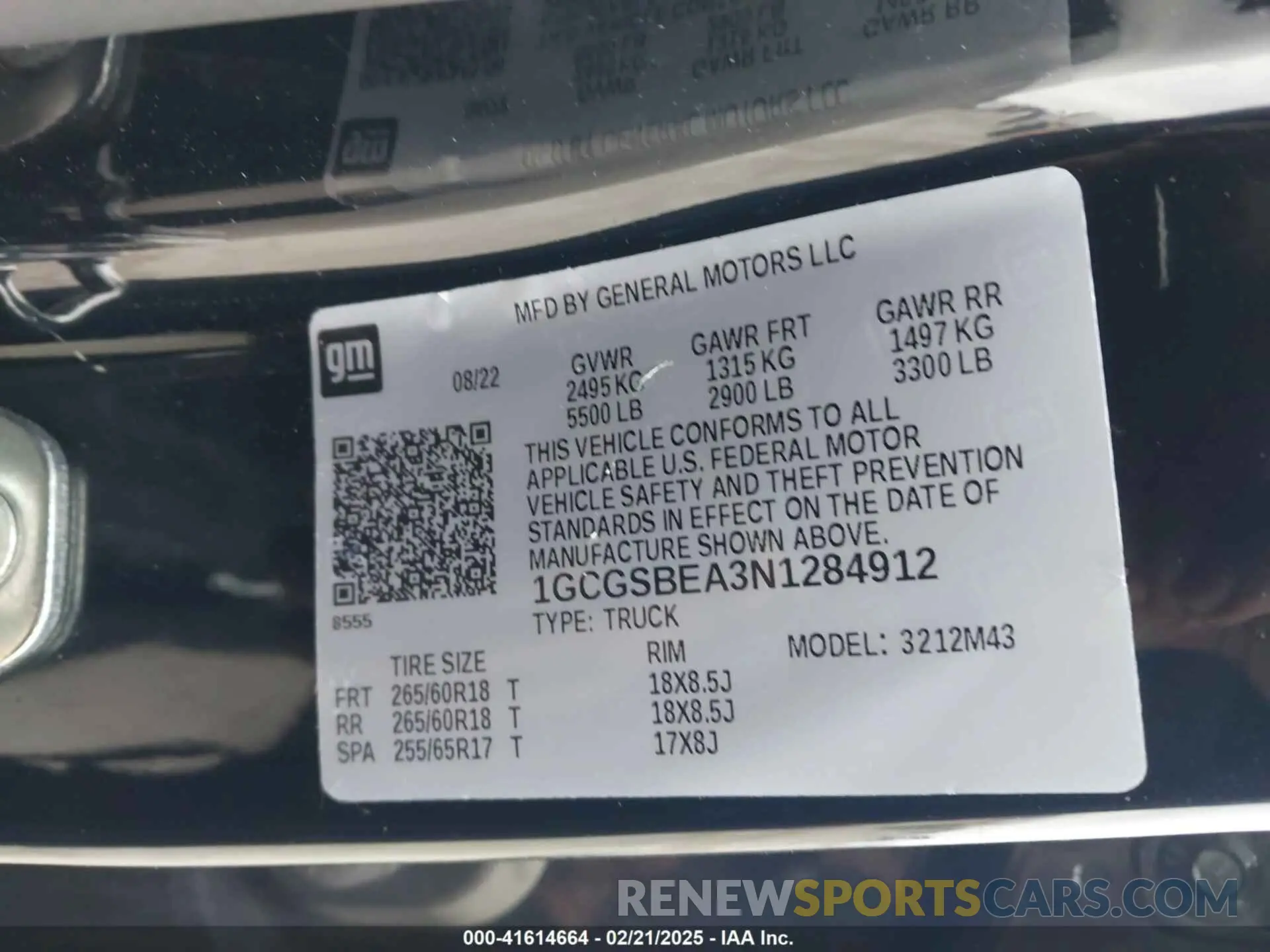 9 fotografías del automóvil dañado 1GCGSBEA3N1284912 CHEVROLET COLORADO 2022