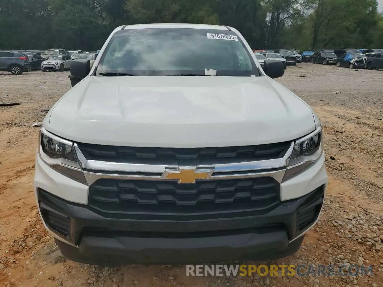 5 fotografías del automóvil dañado 1GCGSBEA6N1277842 CHEVROLET COLORADO 2022