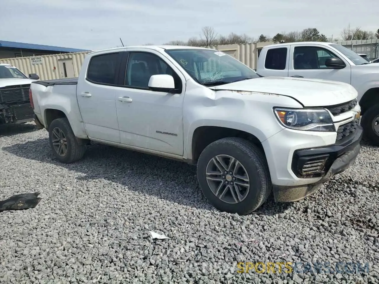 4 fotografías del automóvil dañado 1GCGSBEN0N1153116 CHEVROLET COLORADO 2022