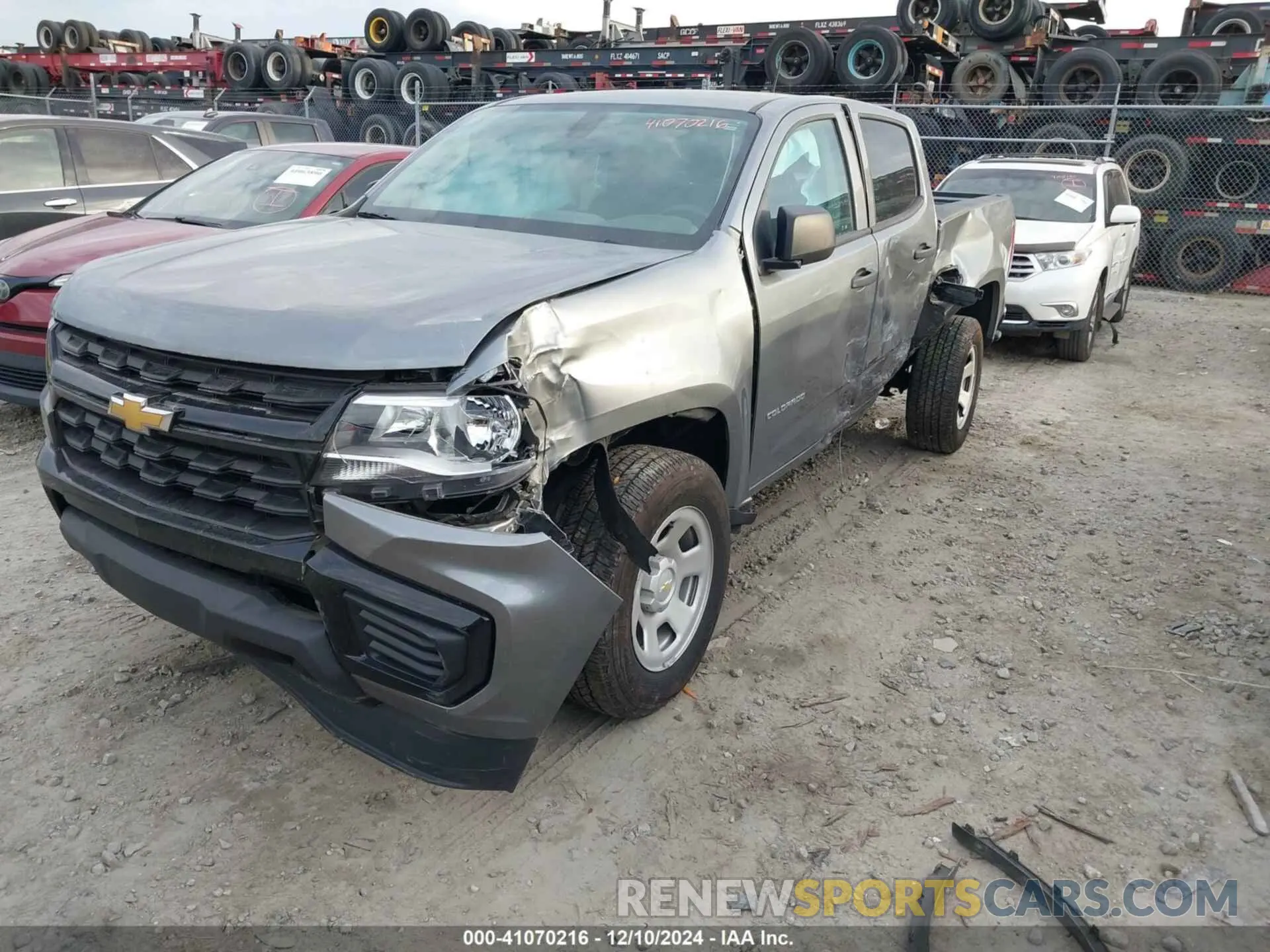 2 fotografías del automóvil dañado 1GCGSBEN4N1319525 CHEVROLET COLORADO 2022